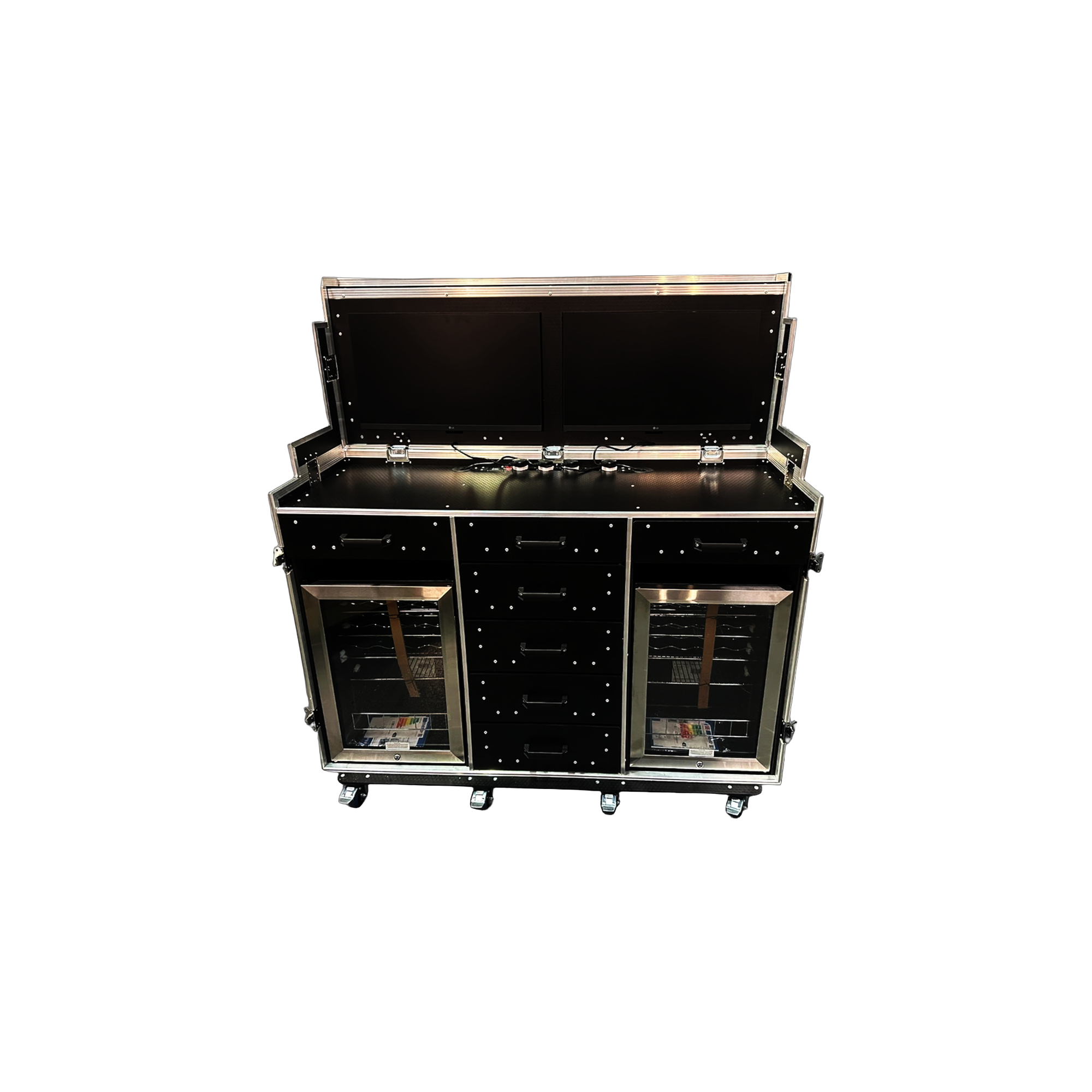 2 x 27" Smart TV Data / Hospitality Case - VME-Data33