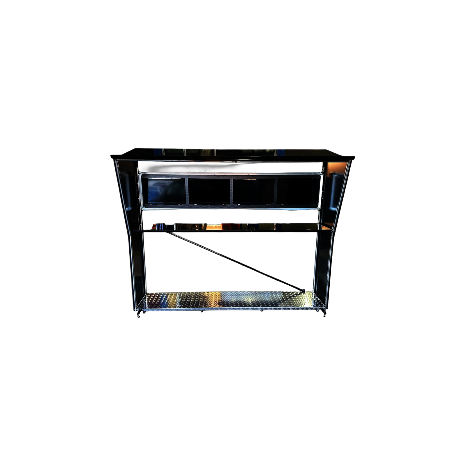 4 x 24" Smart TV Pit Perch With Flight Case