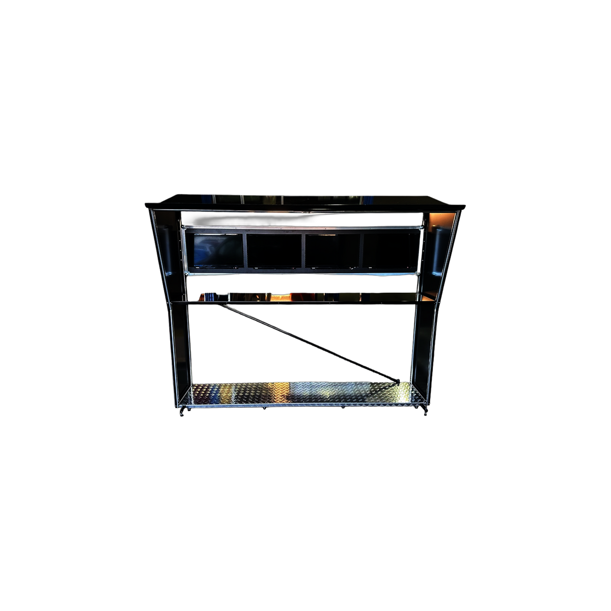 4 x 24" Smart TV Pit Perch With Flight Case