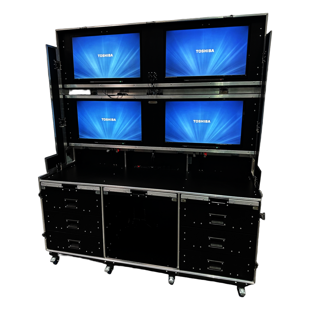 4 x 32" Data Station Flight Case - VME-Data22