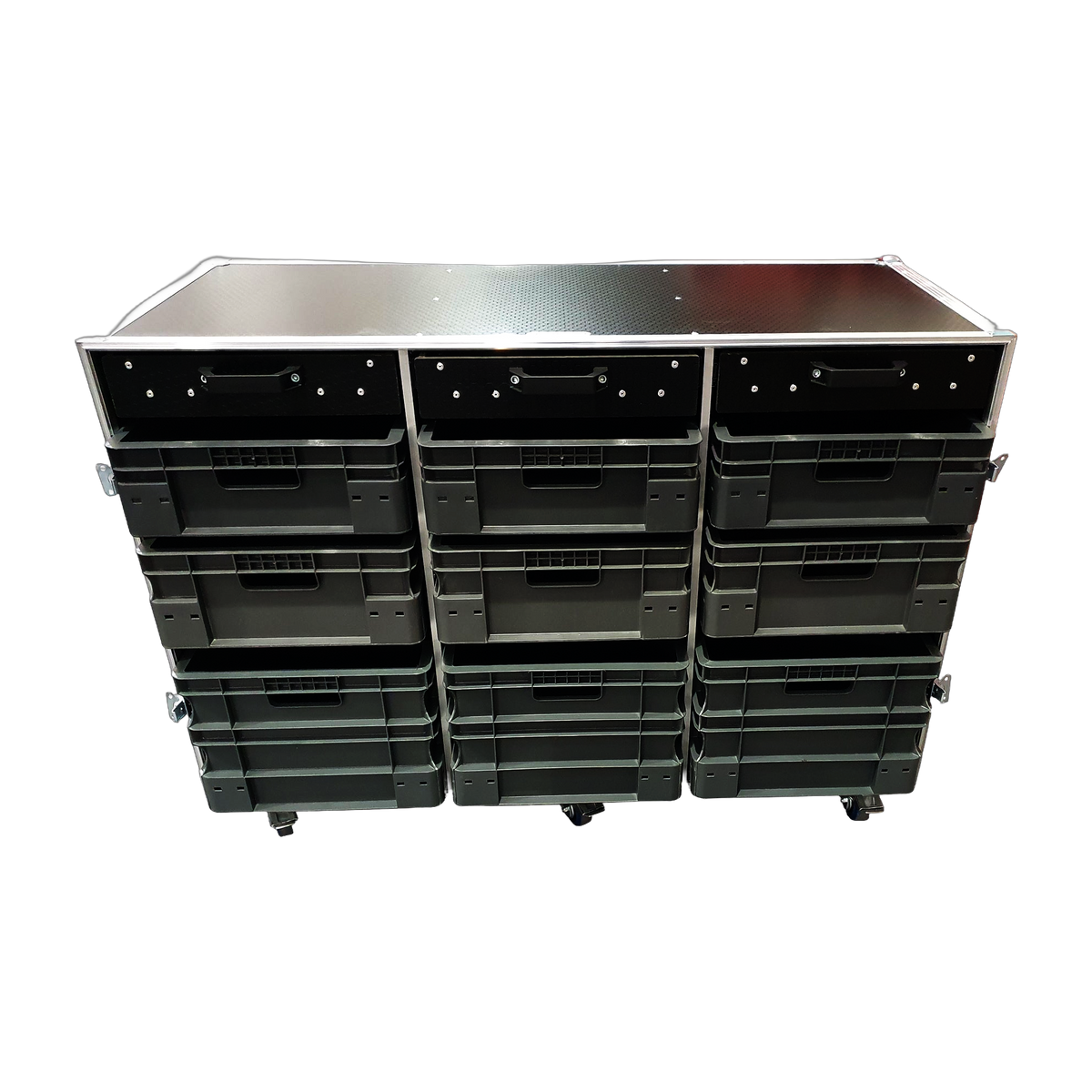 9 Box Euro Container Case With 3 X Draws - VME-EC1