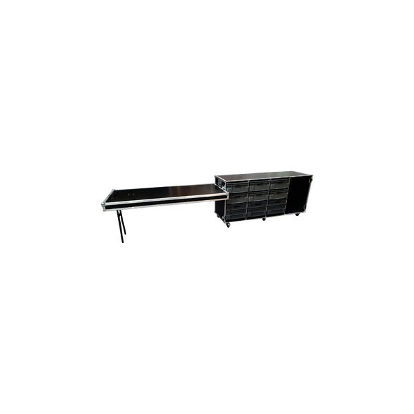 9 X Euro Container Flight Case With Storage Compartment - VME-EC30