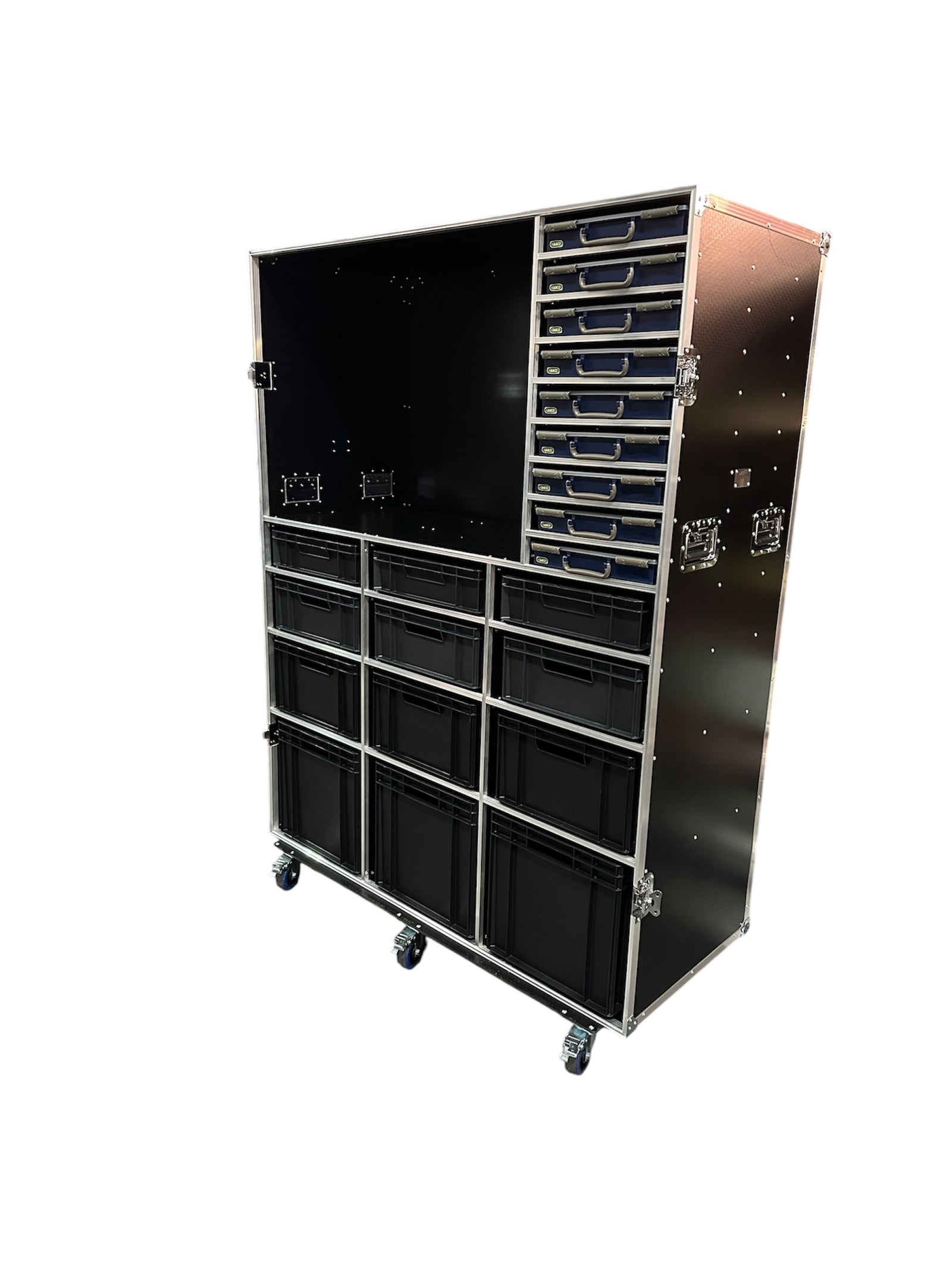 Large Euro & Raaco Box Container Flight Case - VME-EC48