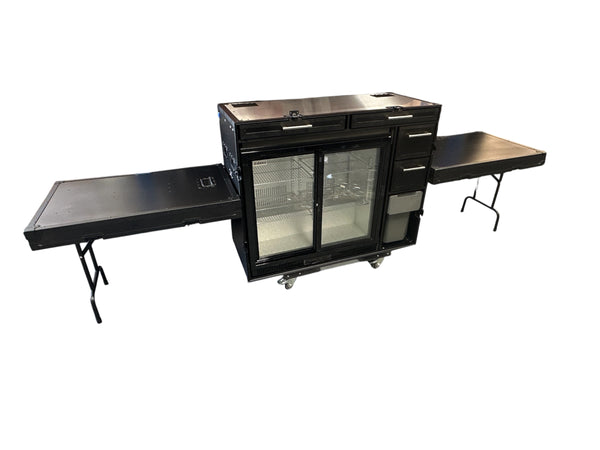 Hospitality Flight Case With Double Glass Front Fridge - VME-HC34