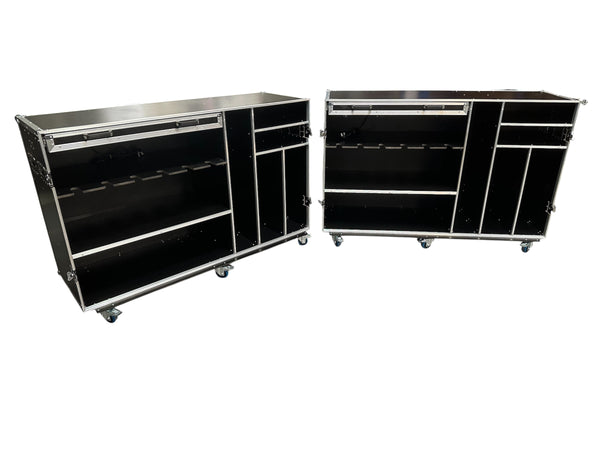 Power Tool Hanging & Parts Flight Case VME-Custom23, open