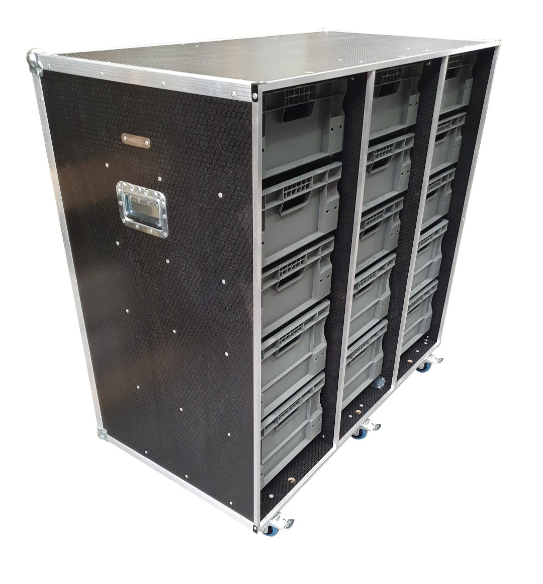 15 X Euro Container Flight Case - Open Front. VME-EC24 view 2