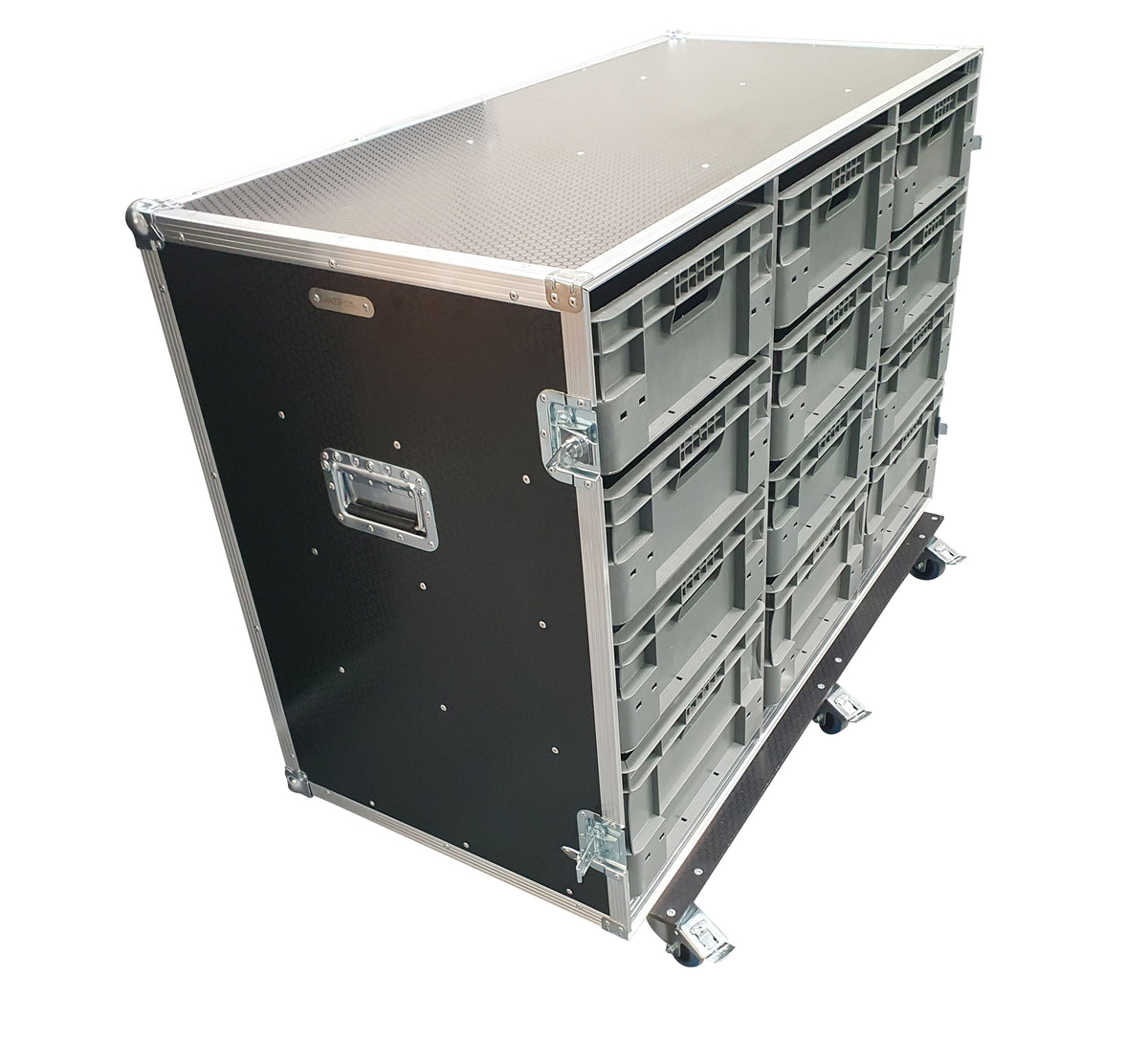 12 X Euro Container Flight Case With Removable Front Cover - VME-EC34 view 2