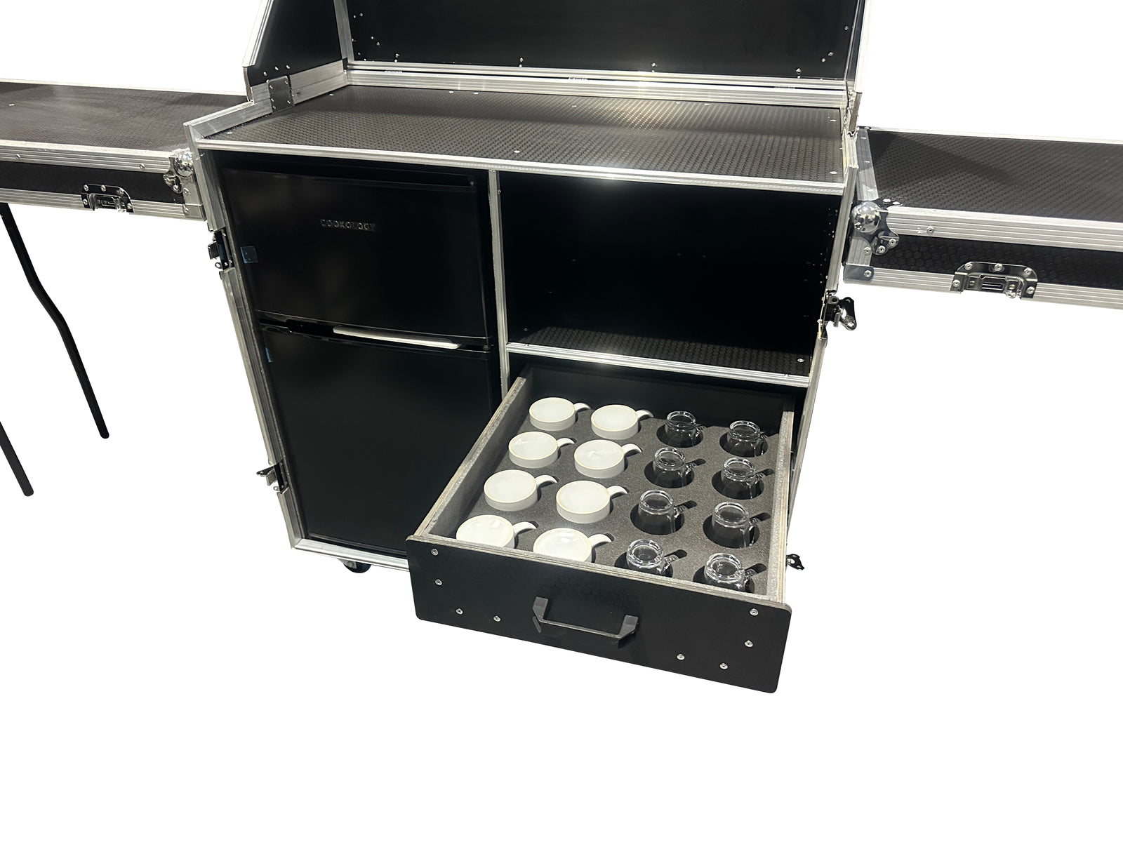 Hospitality Flight Case With Fridge/Freezer, Cups & Coffee Machine. VME-HC25 view 3