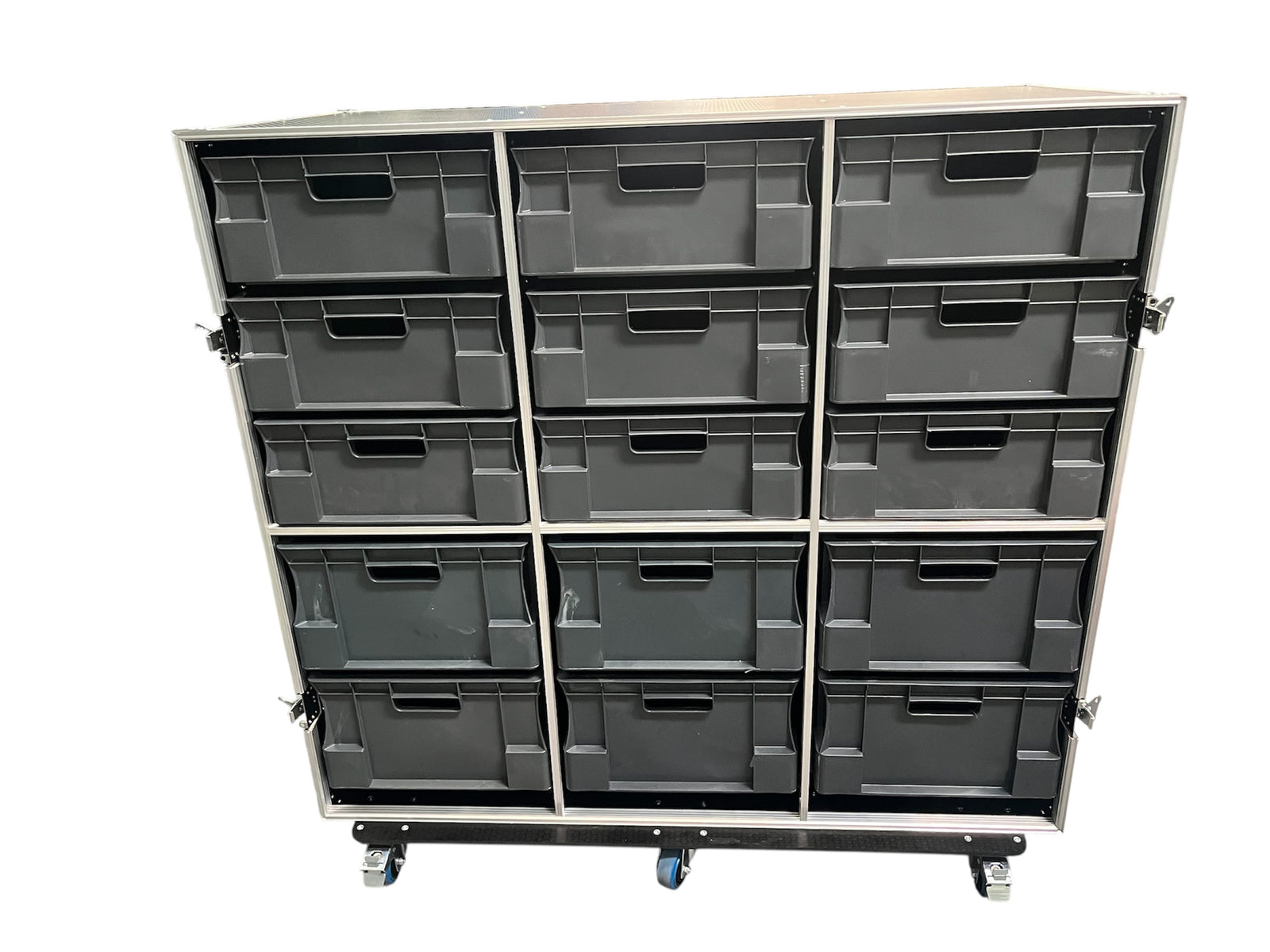 Euro Container Flight Case With 15 Boxes - VME-EC44