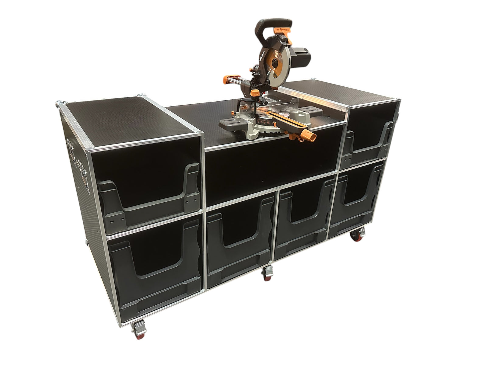 Mitre Saw Case With Euro Boxes - VME-TB17 view 2