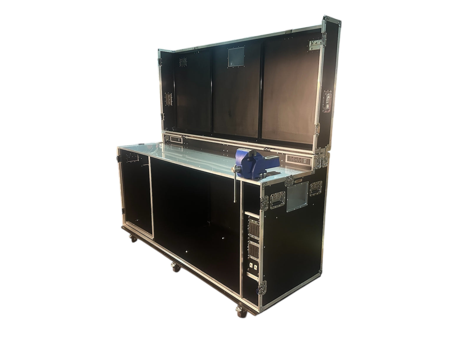Large Freight Case With Dura Tool Box Storage - VME-Custom14