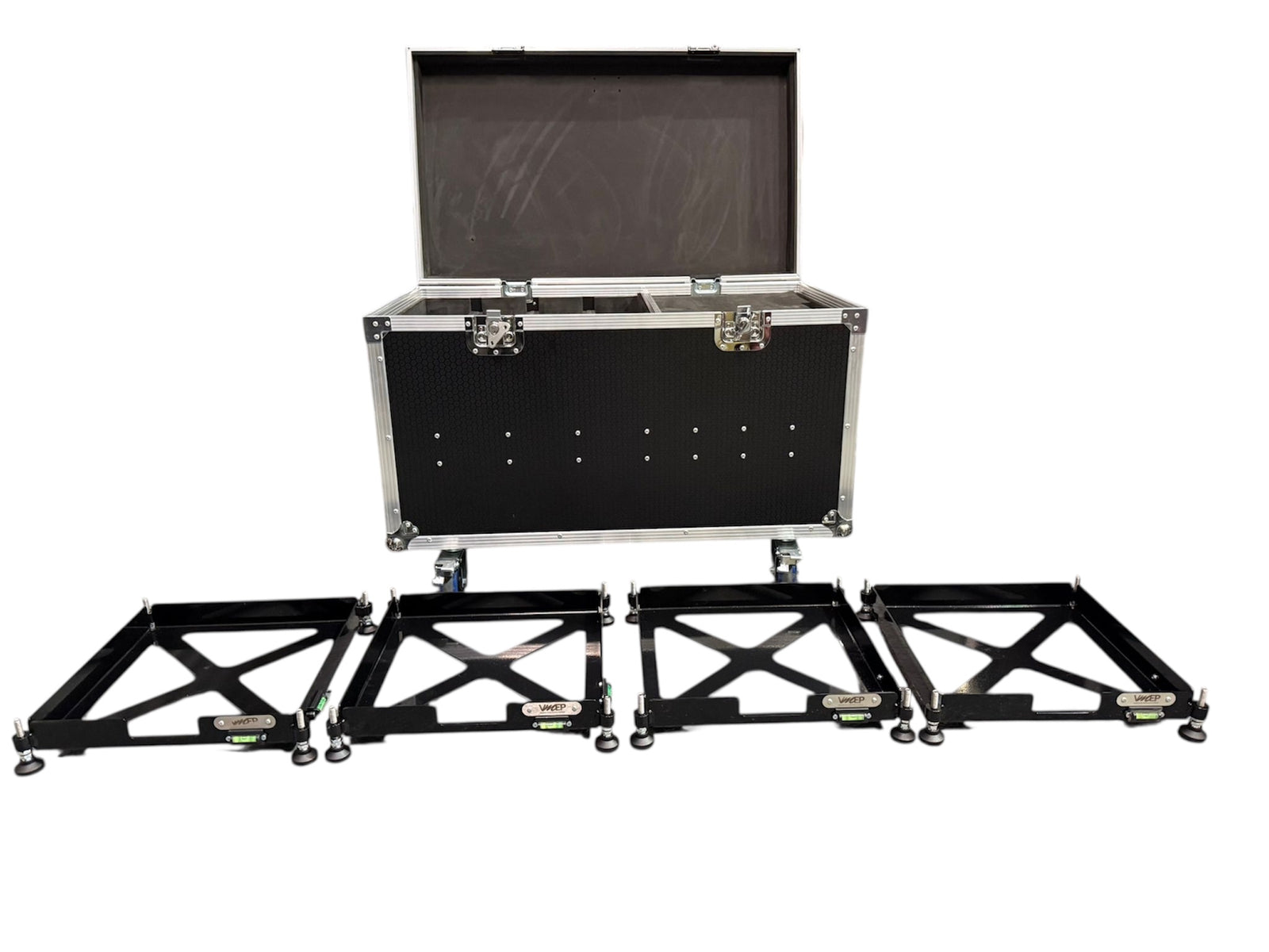 Intercomp 15x15" Corner Weight Scale & Pad Leveller Flight Case Grey VME-SU6 view 12
