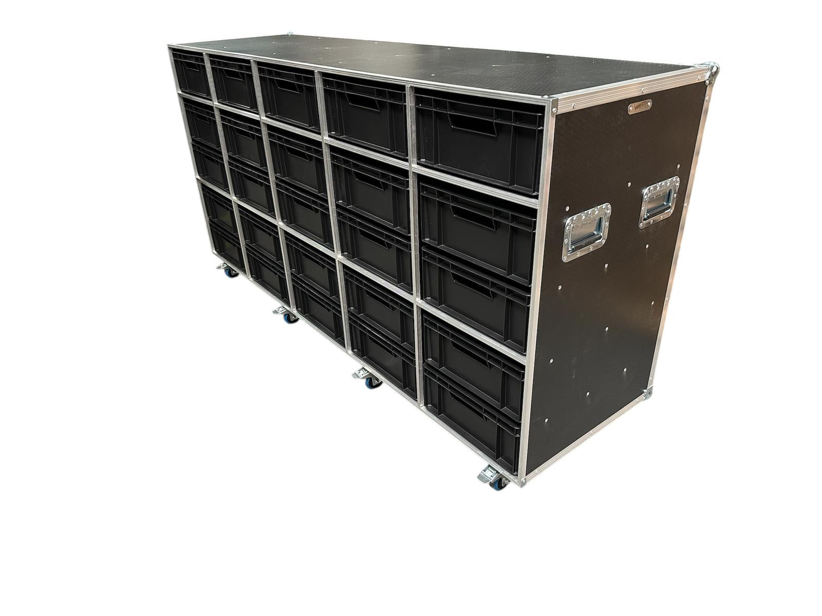 Open front Euro container Flight Case - VME-EC42
