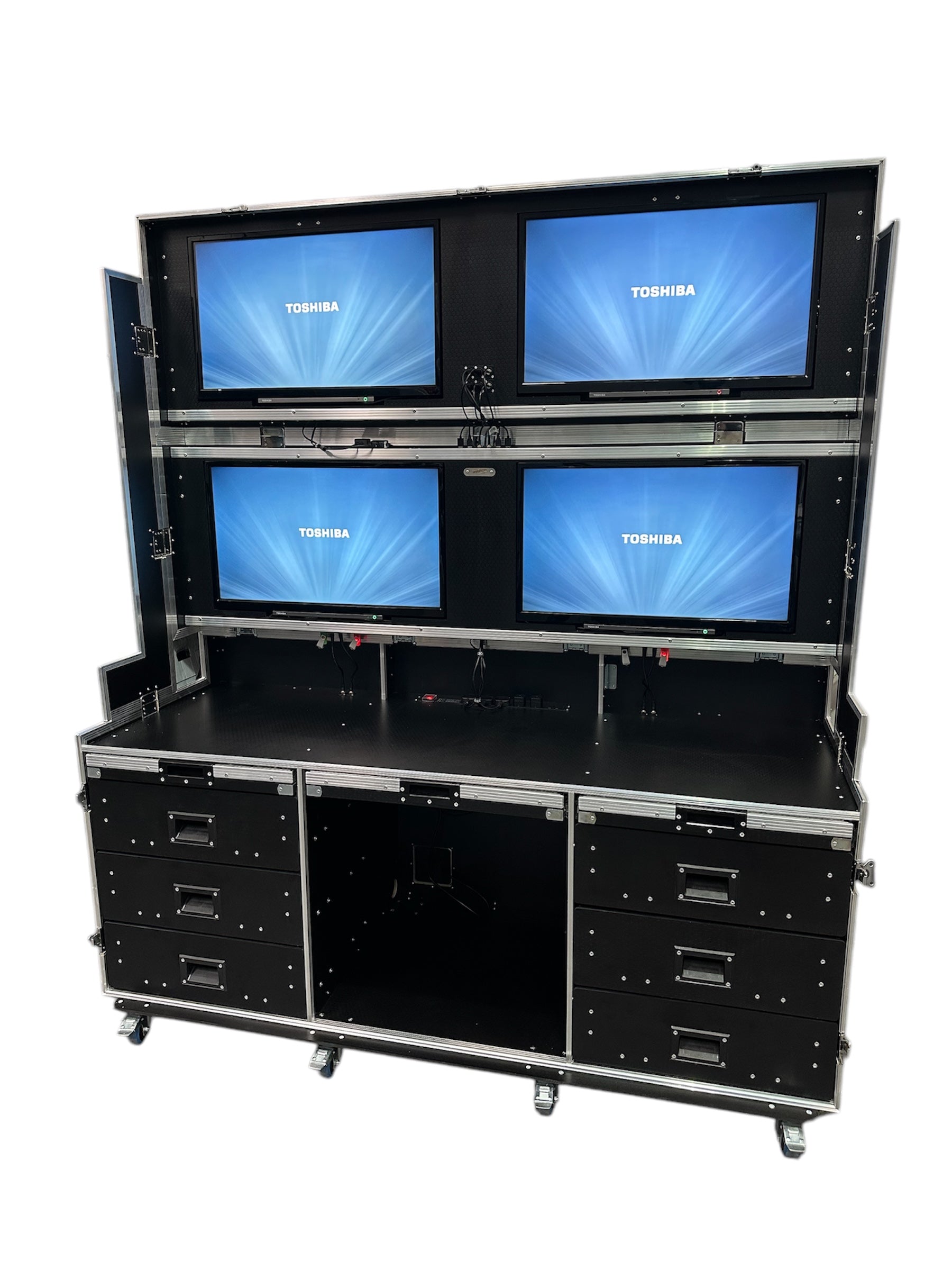 4 x 32" Data Station Flight Case - VME-Data22