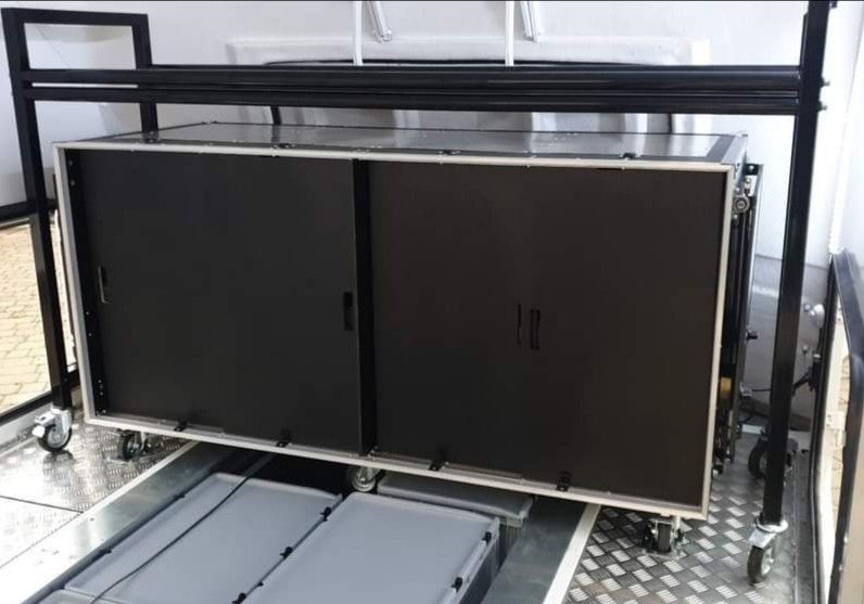"Trailer" Flight Case Roll Cabinet With Tyre Rack VME-Kit6