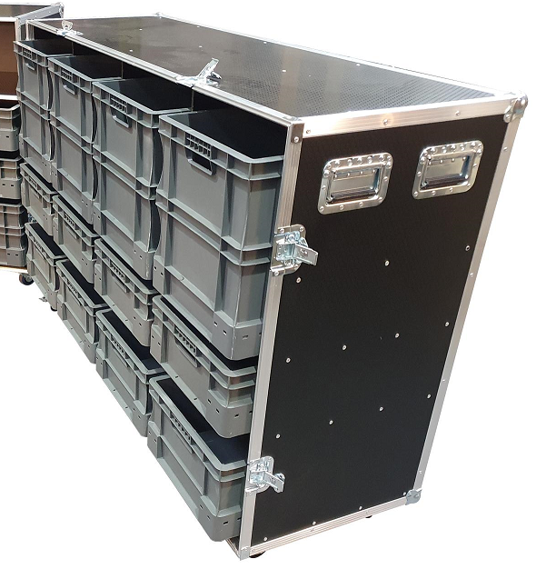 12 x Euro Container Parts Storage Case - VME-EC28