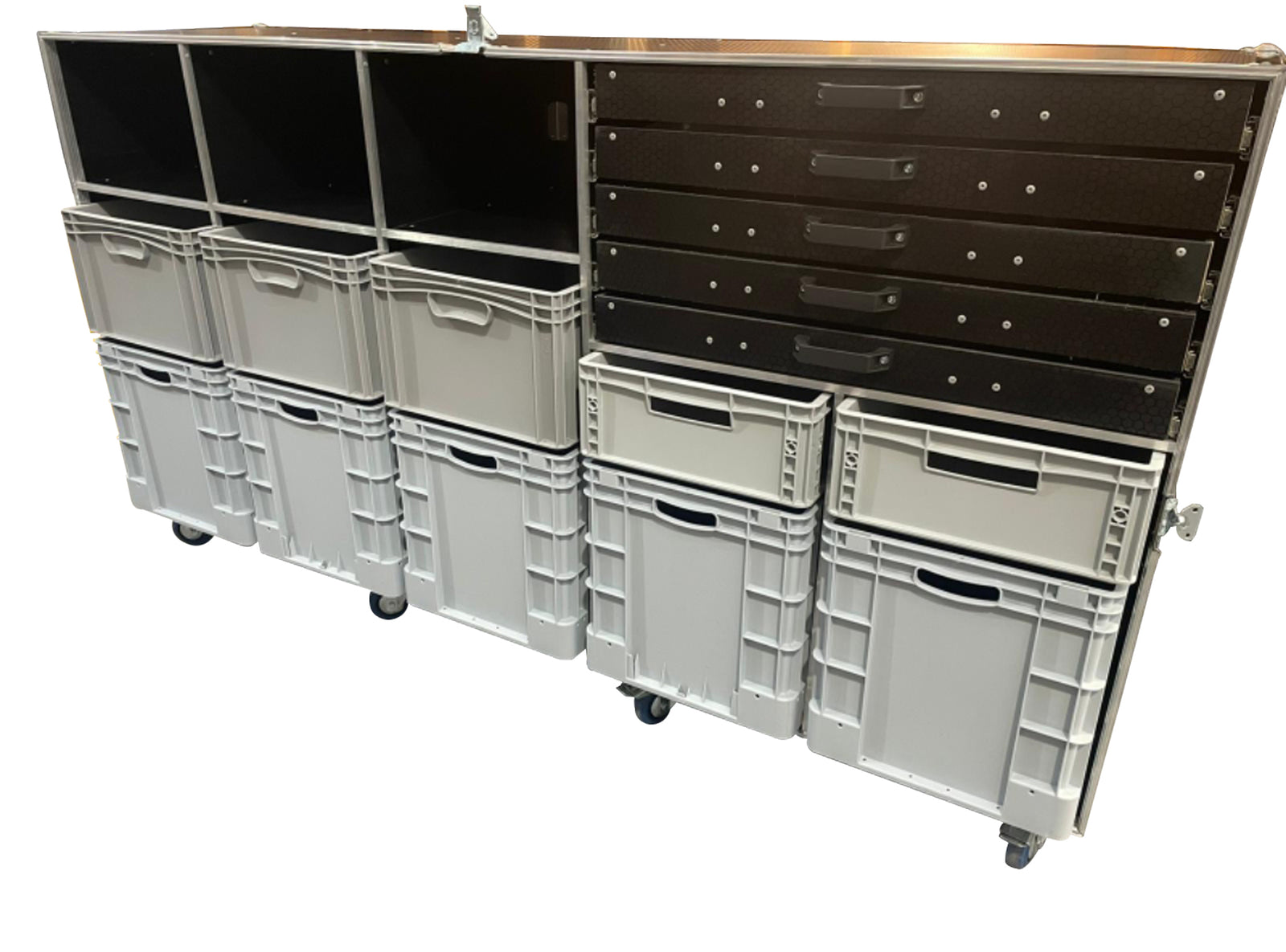 VMEP XL Euro Container Case With 5 Draws on Runners - VME-EC4 view 2