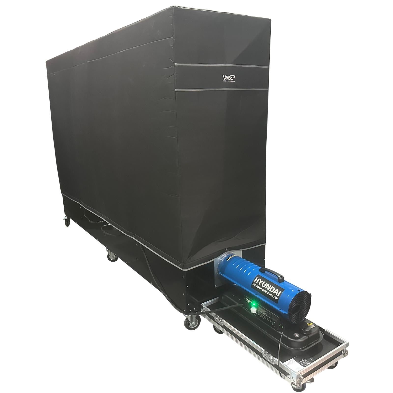 VMEP 4 Bay Tyre Oven With Heater &amp; Flight Case view 4