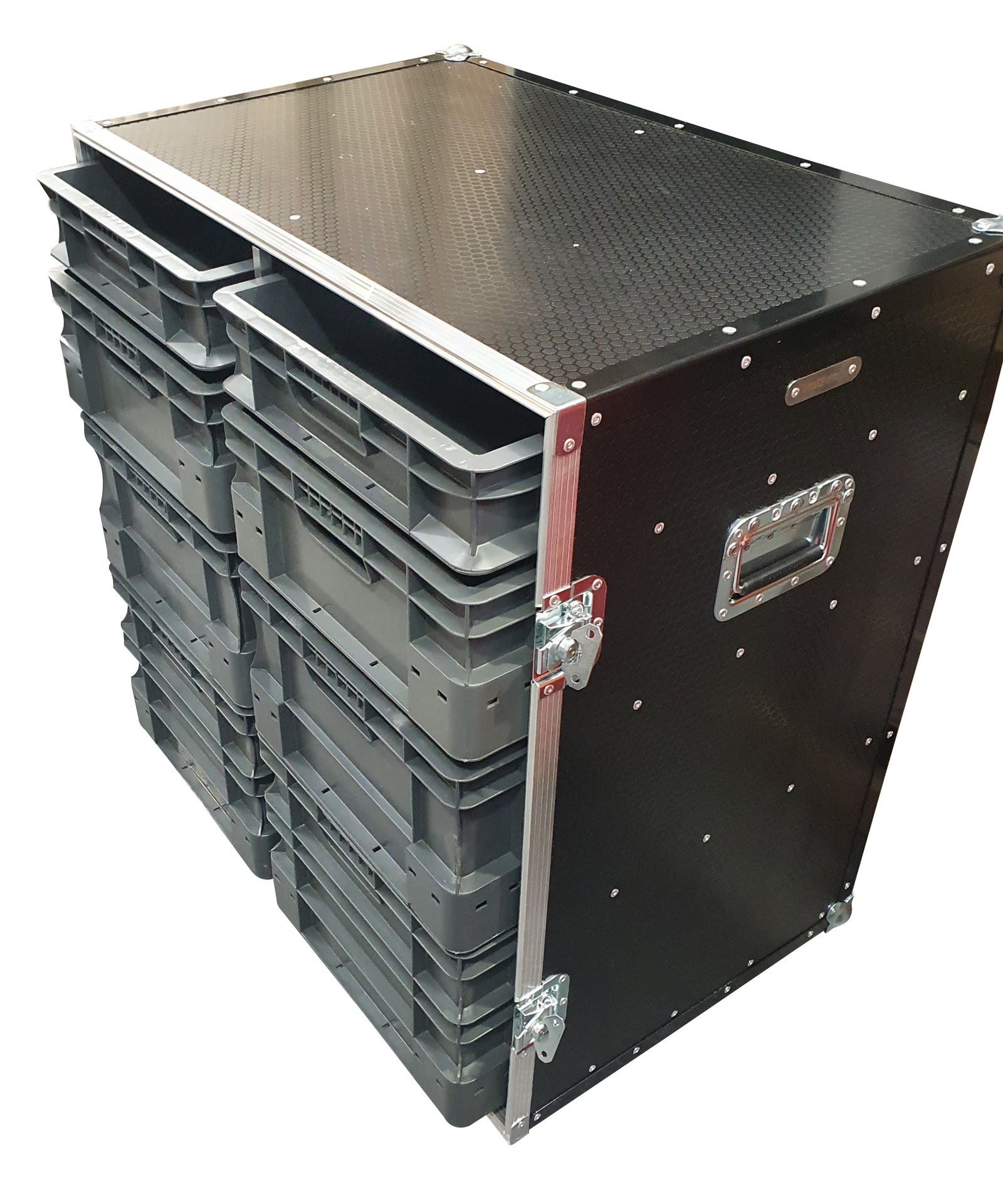 Flight Case Roll Cabinet 8 Box With Side Table VME-EC20 view 2