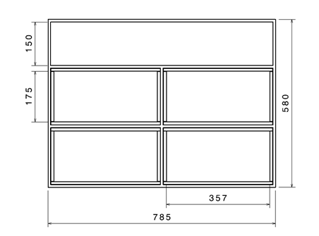 ADJ 32 HEX Panel IP Transport Flight Case - VME-LT3 view 4