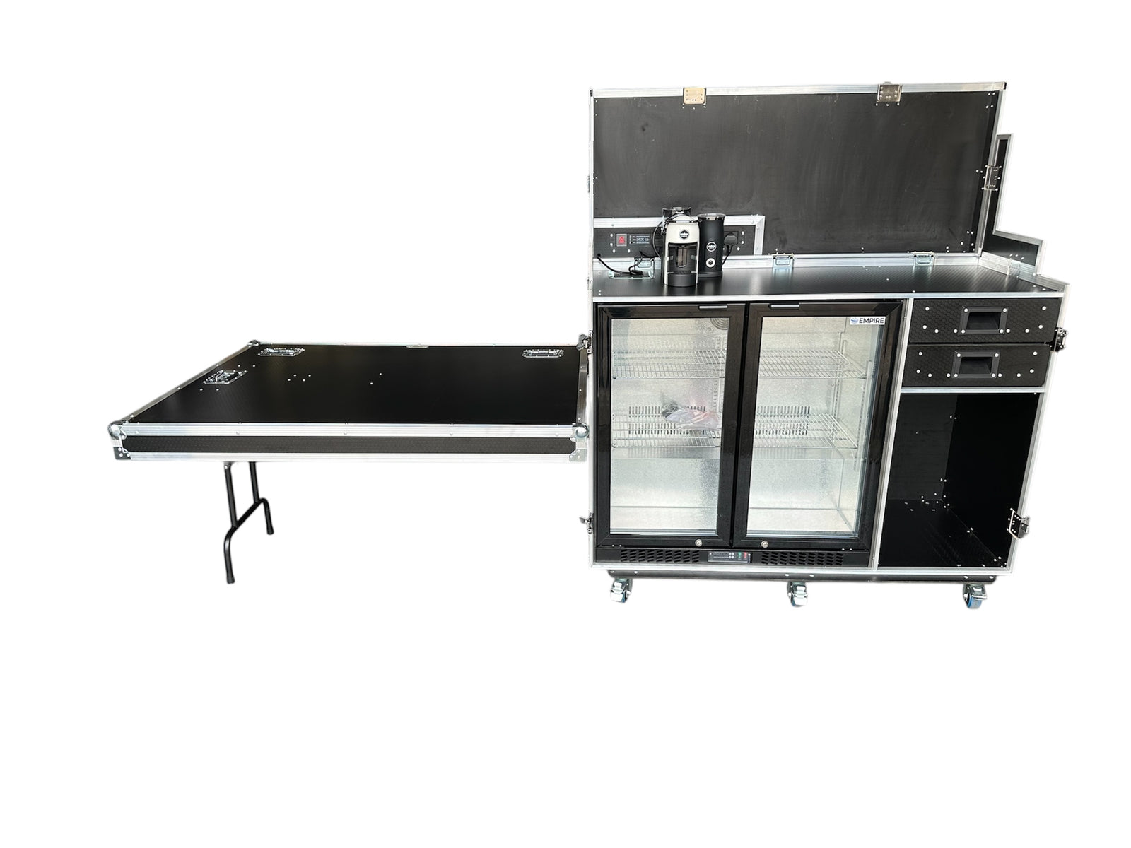 Hospitality Case With Large Fridge & Coffee Machine - VME-HC29