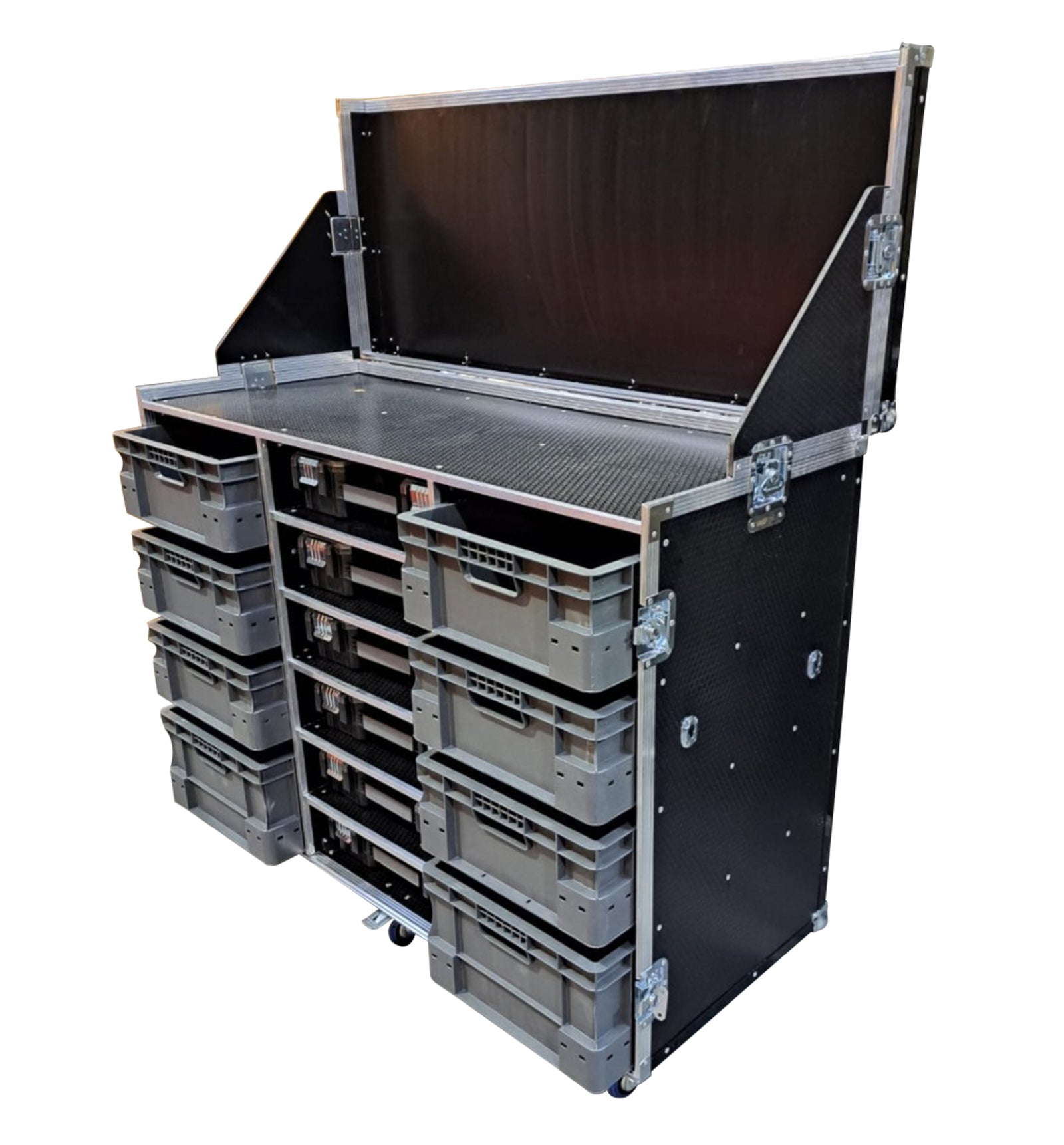 Stanley Fat Max & Euro Container Flight Case With Stand Alone Table - VME-SFM1 view 3