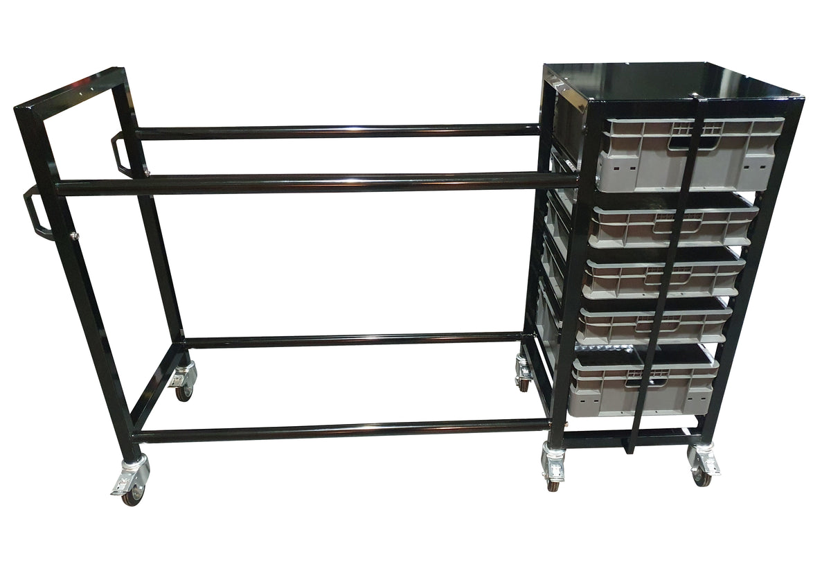 2 x Tyre Rack With Removable Storage Boxes - 1200mms view 2