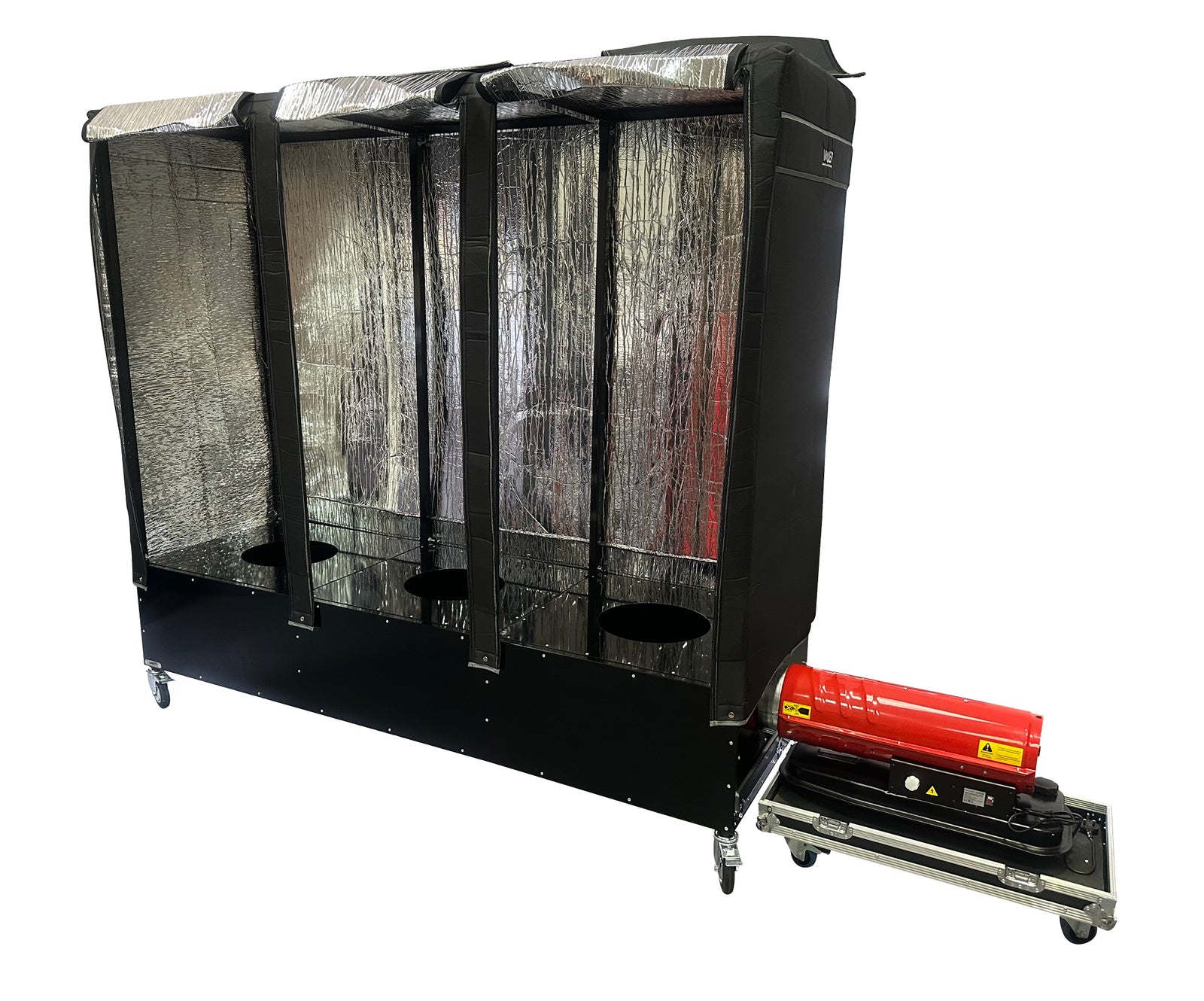 VMEP 3 Bay Tyre Oven With Heater & Flight Case