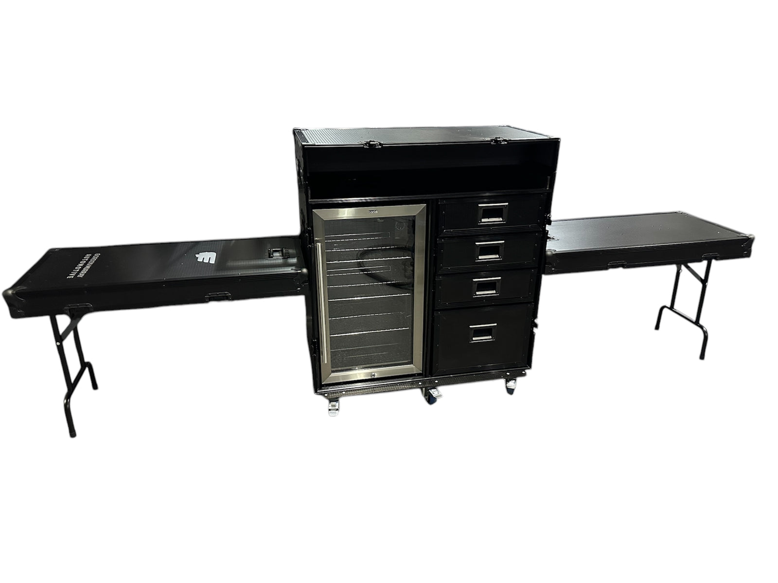 Hospitality Flight Case With Glass Front Fridge, Cups & Coffee Machine VME-HC1B view 4