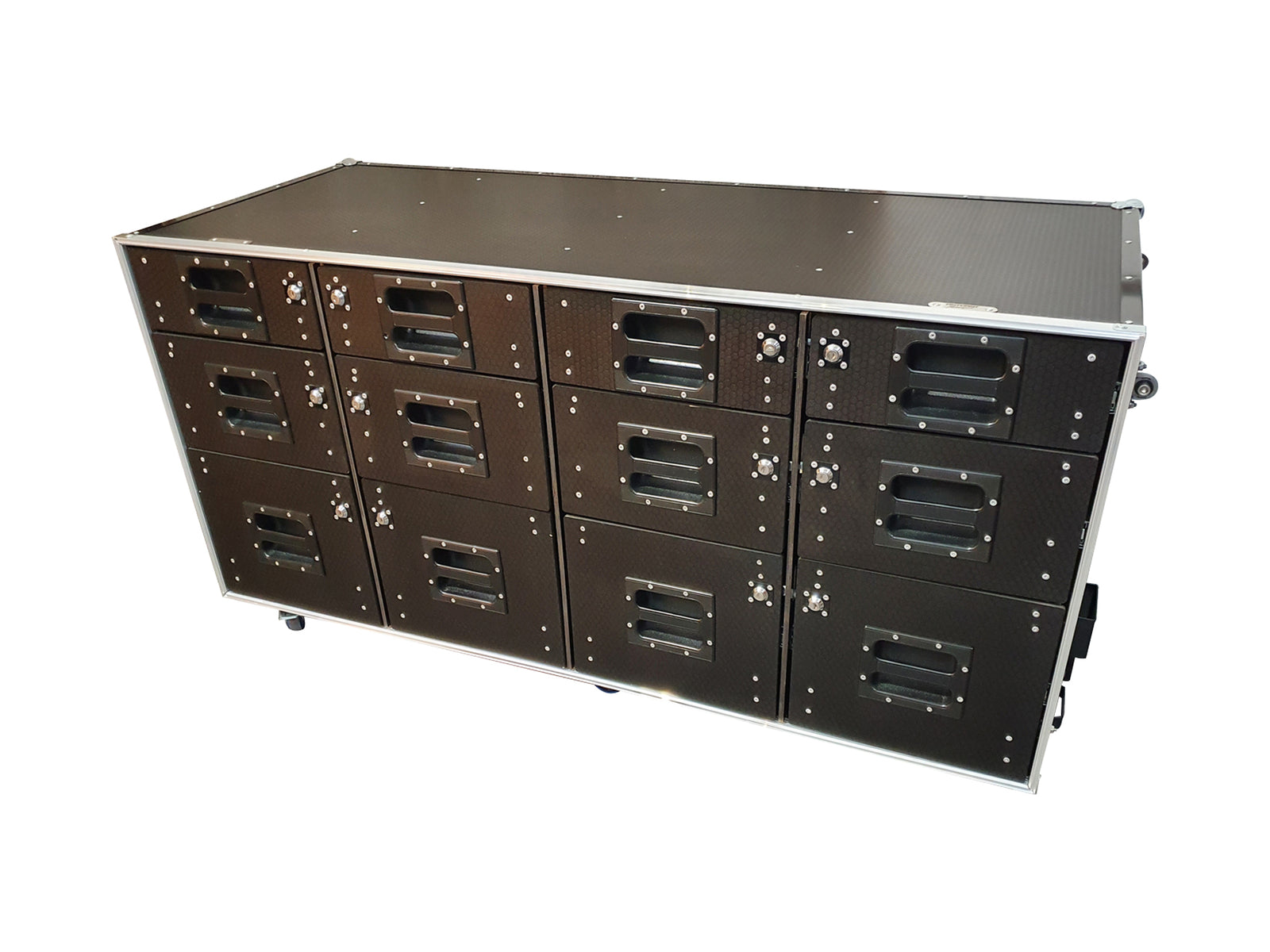 Flight Case Roll Cabinet With 12 Lockable Draws VME-T2 view 3