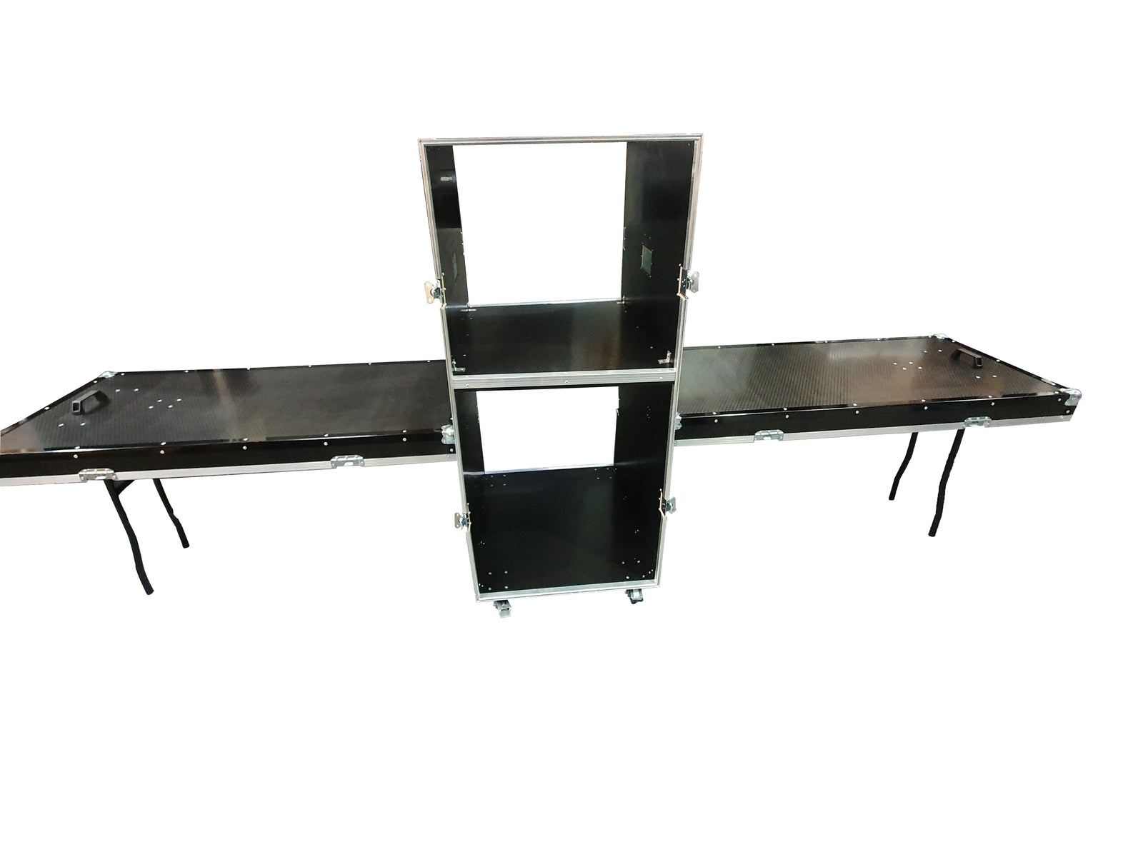 Open Front /Back Data Storage Flight Case With Twin Side Tables - VME-Data9