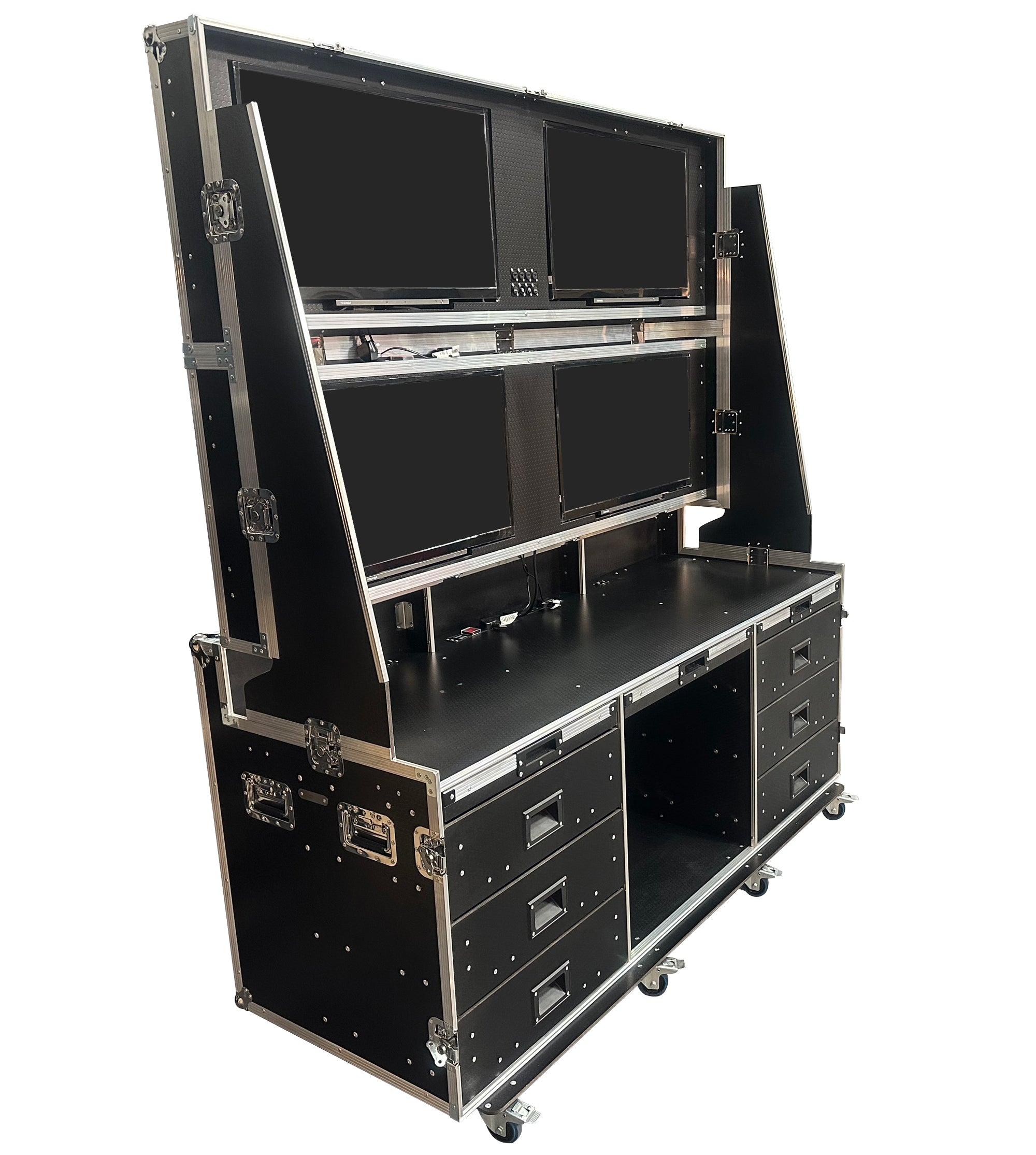 4 x 32" Data Station Flight Case - VME-Data22 view 4
