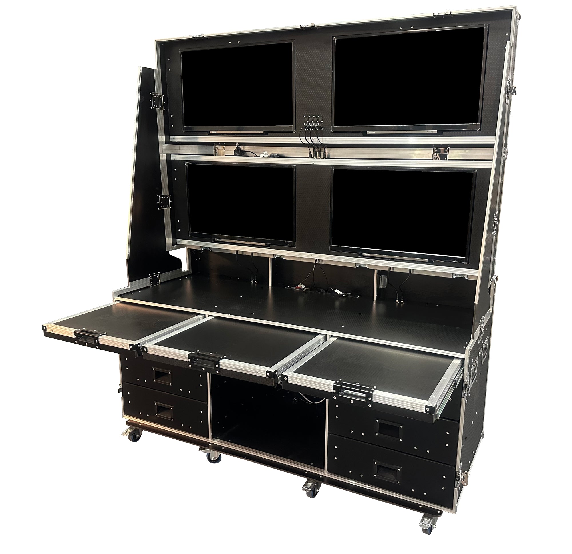 4 x 32" Data Station Flight Case - VME-Data22 view 3