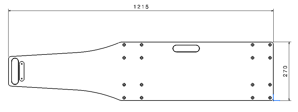 Dolly board -Long Handle view 2