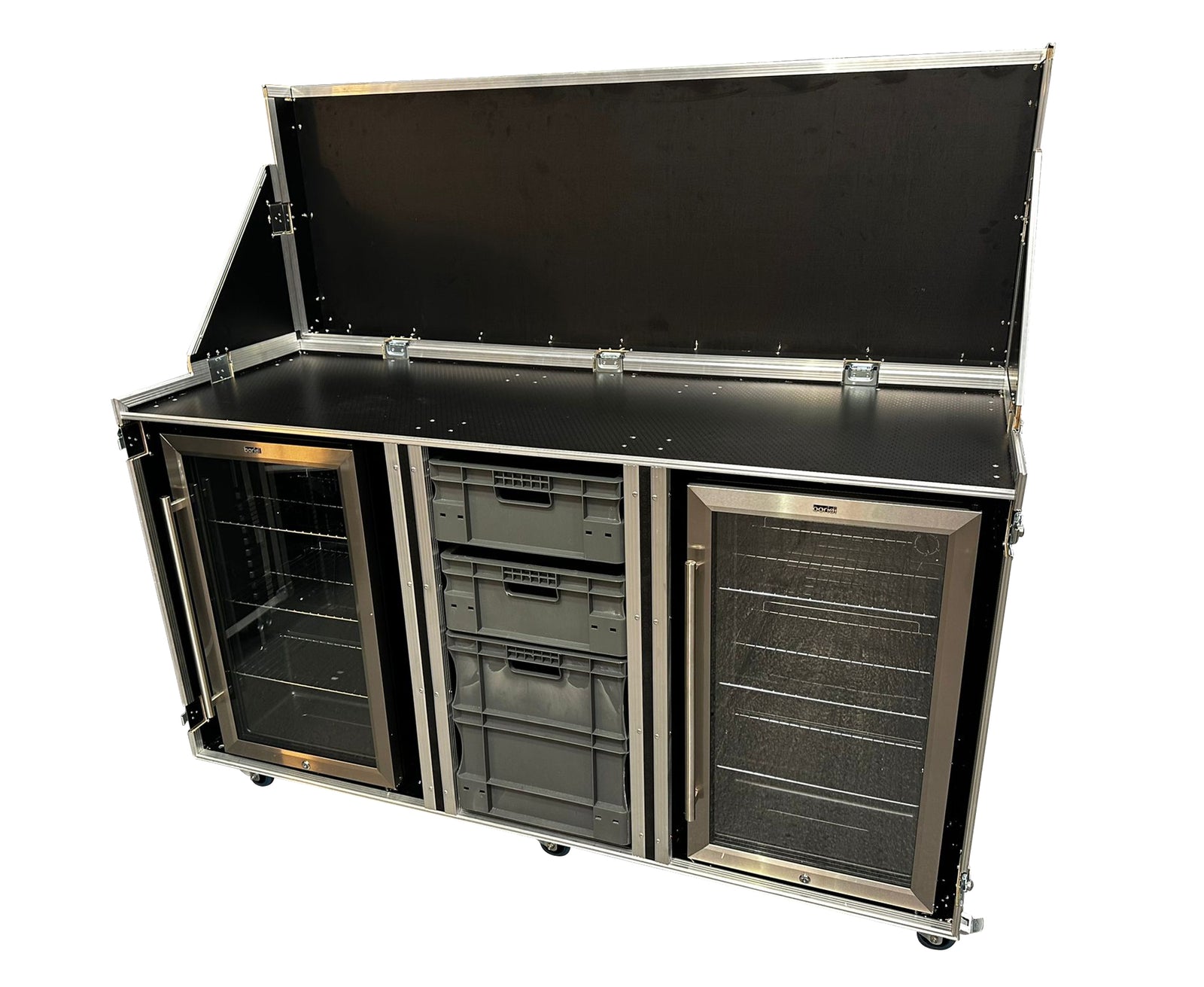 Hospitality Case With Two Fridges & Euro Containers - VME-HC18
