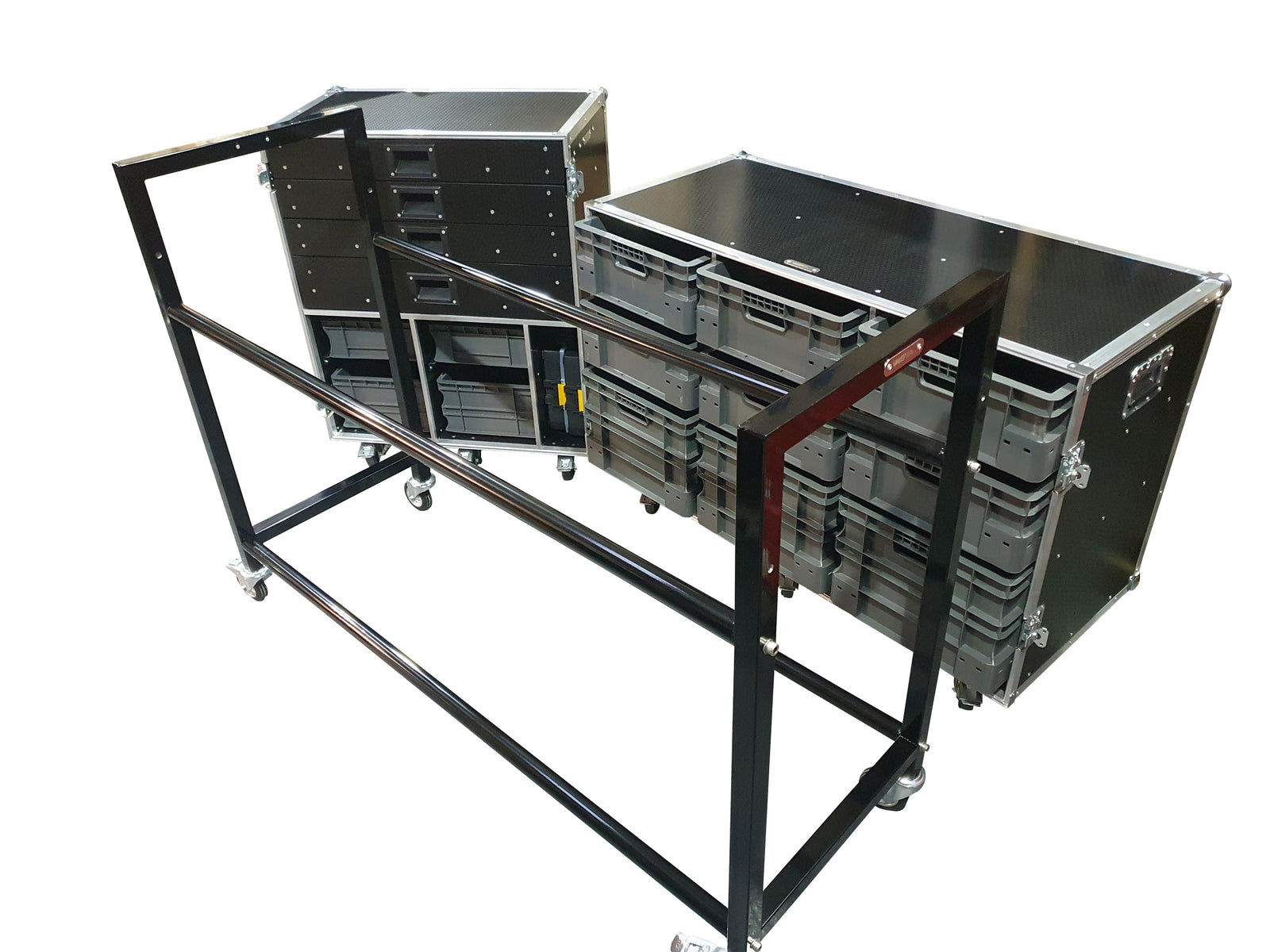 Motorsport Pit Kit- Tool Box, 9 Box Euro Container Case & Tyre Rack Kit VME-Kit5