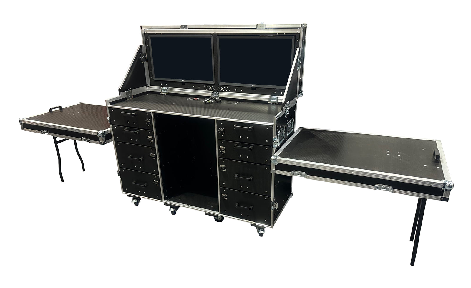 VMEP Data Station Flight Case With 2 X 28" Smart TV's - VME-Data13 view 2