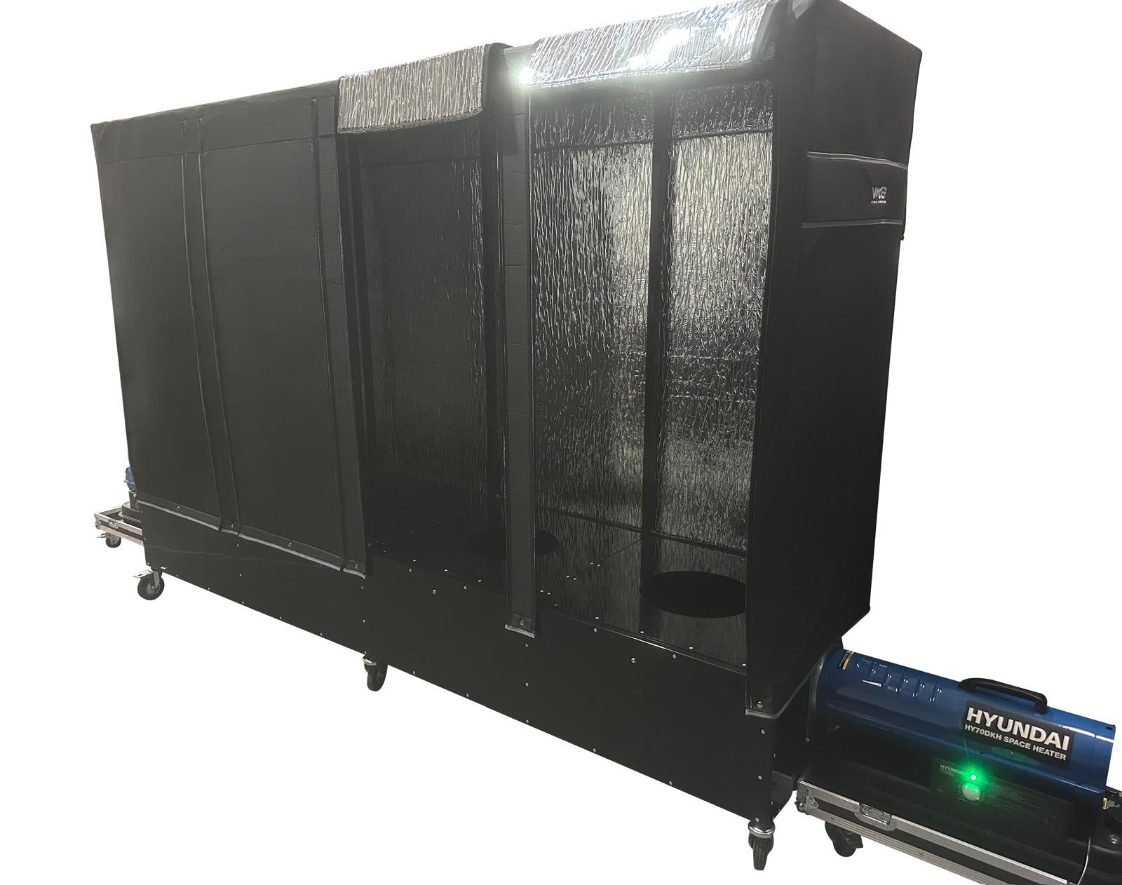 VMEP 4 Bay Tyre Oven With Heater &amp; Flight Case view 3