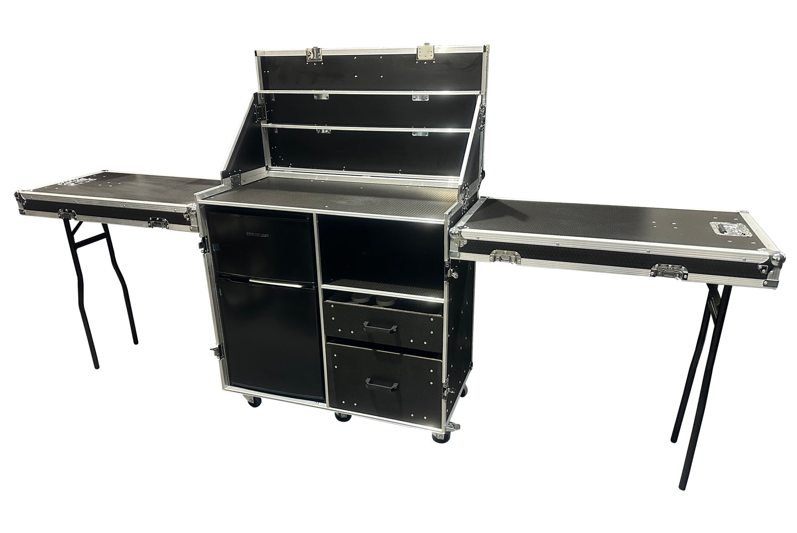 Hospitality Flight Case With Fridge/Freezer, Cups & Coffee Machine. VME-HC25