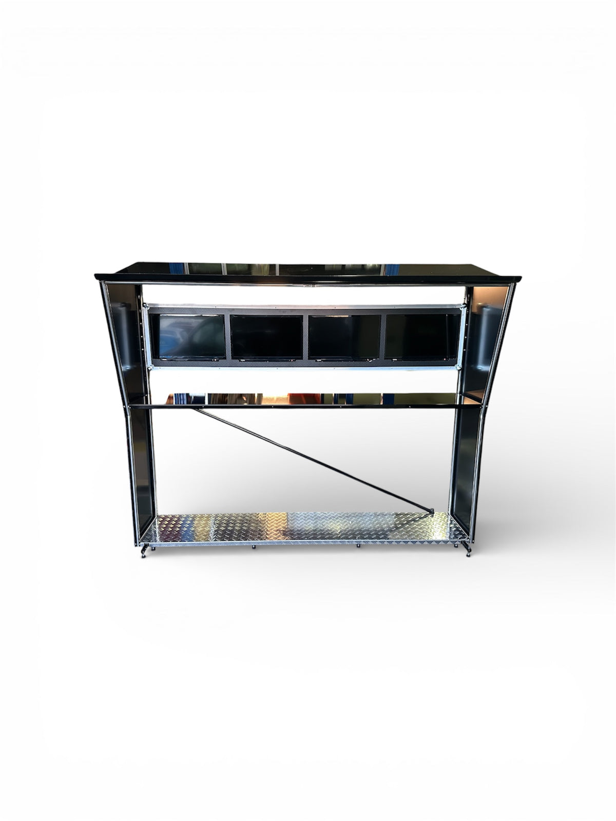 4 x 24" Smart TV Pit Perch With Flight Case