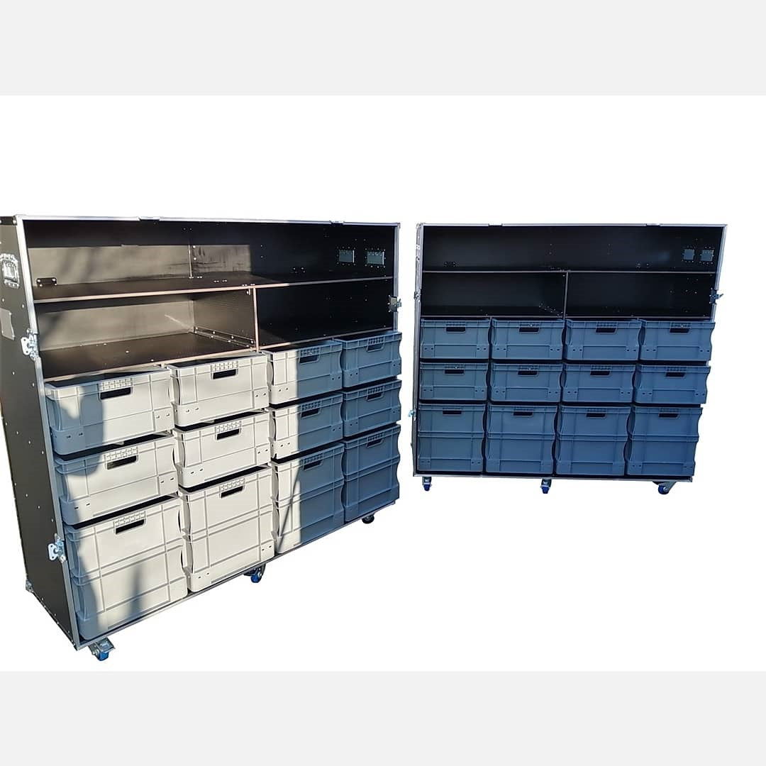 Wheeled Roll Cabinet With Storage Boxes & Shelves VME-EC19