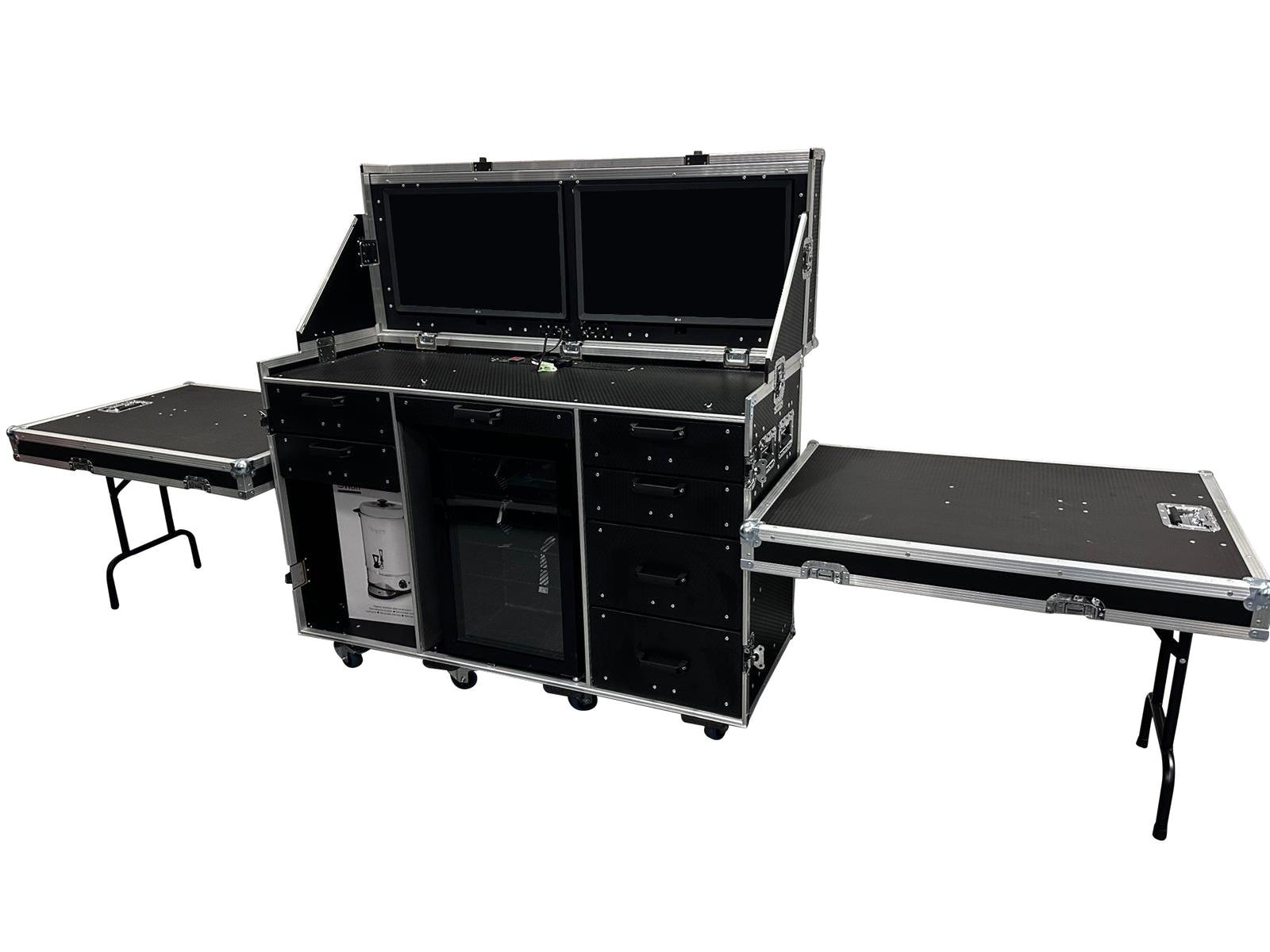 Data Station Flight Case With Fridge & Water Boiler - VME-Data24