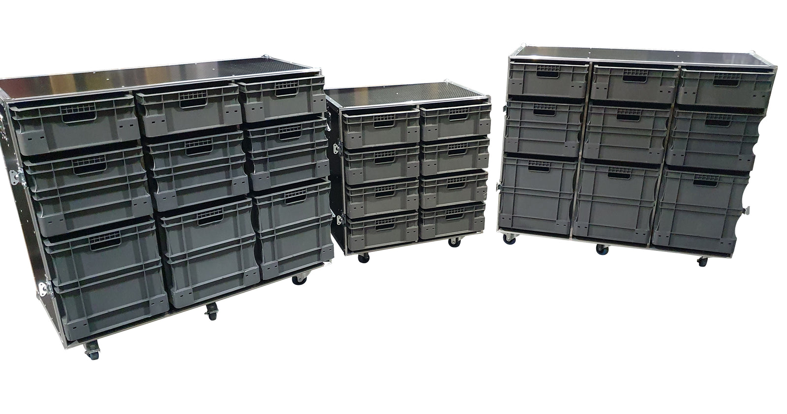 Roll Cabinet Kit - 2 x large 1 x small (with single piece covers) VME-Kit3