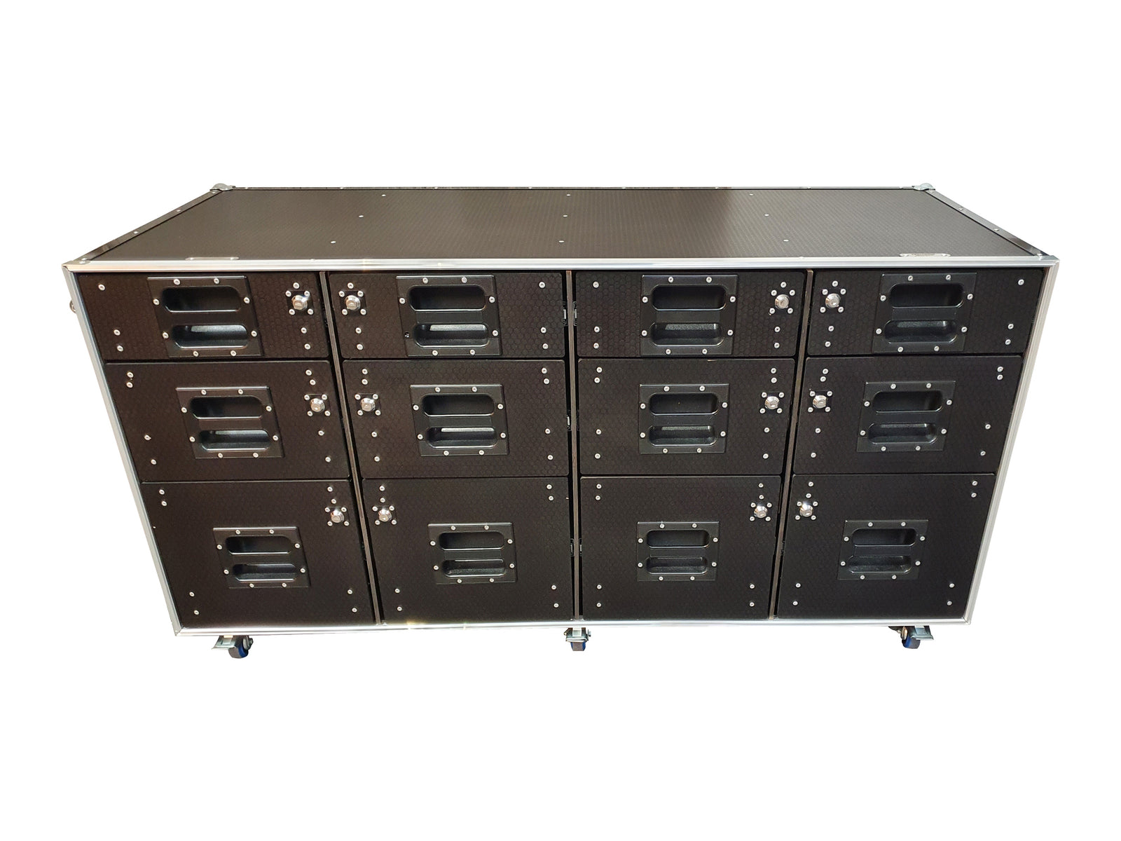 Flight Case Roll Cabinet With 12 Lockable Draws VME-T2