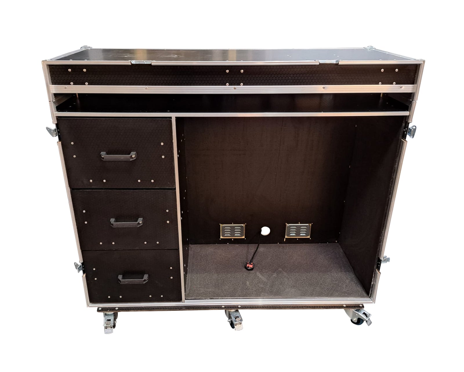 Data Station Flight Case With 2 X 24" LG Smart TV Screens - VME-Data12 view 2