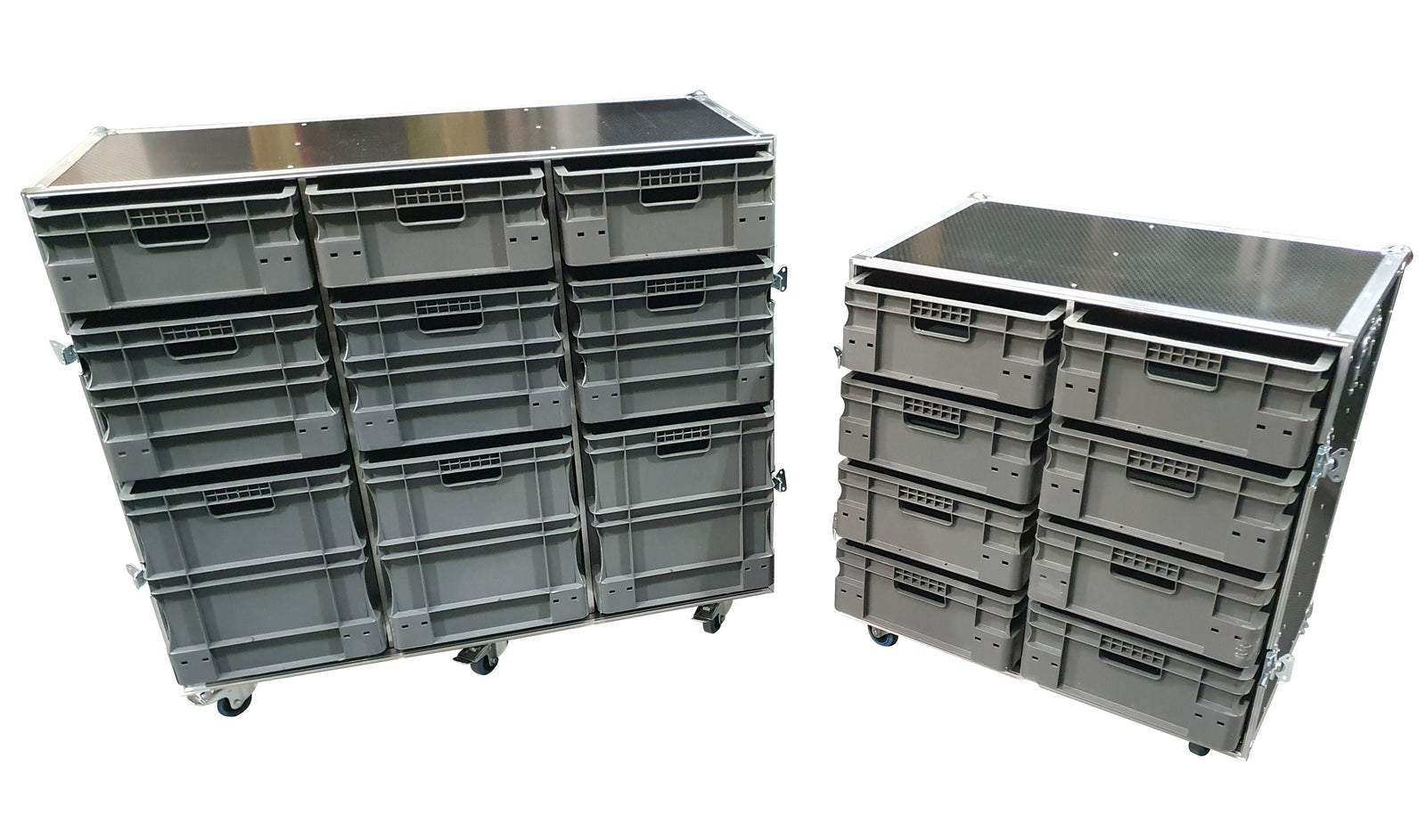 Roll Cabinet Kit - 1 x large & 1 x small (single piece lid) VME-Kit2