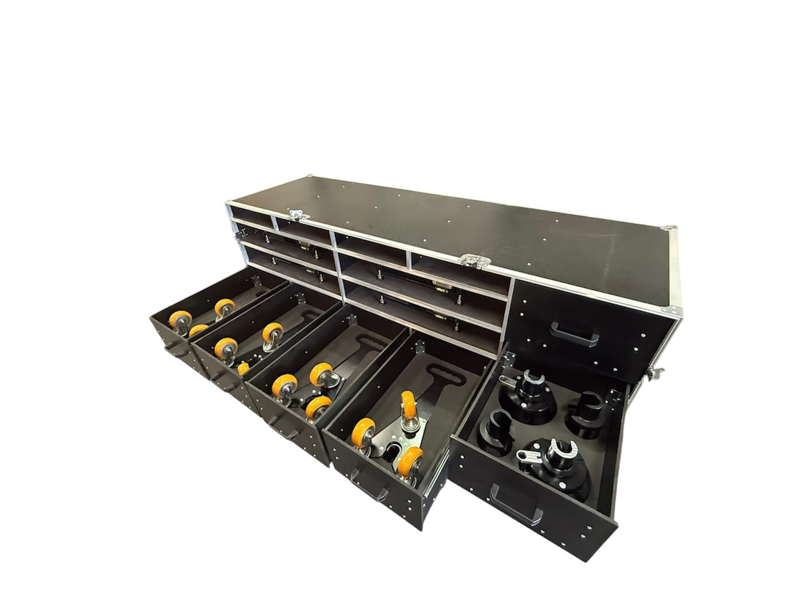 Race Car Set Up Kit - Air Jack Stand, Skates, Pad Leveller & Hub Stand Kit view 2