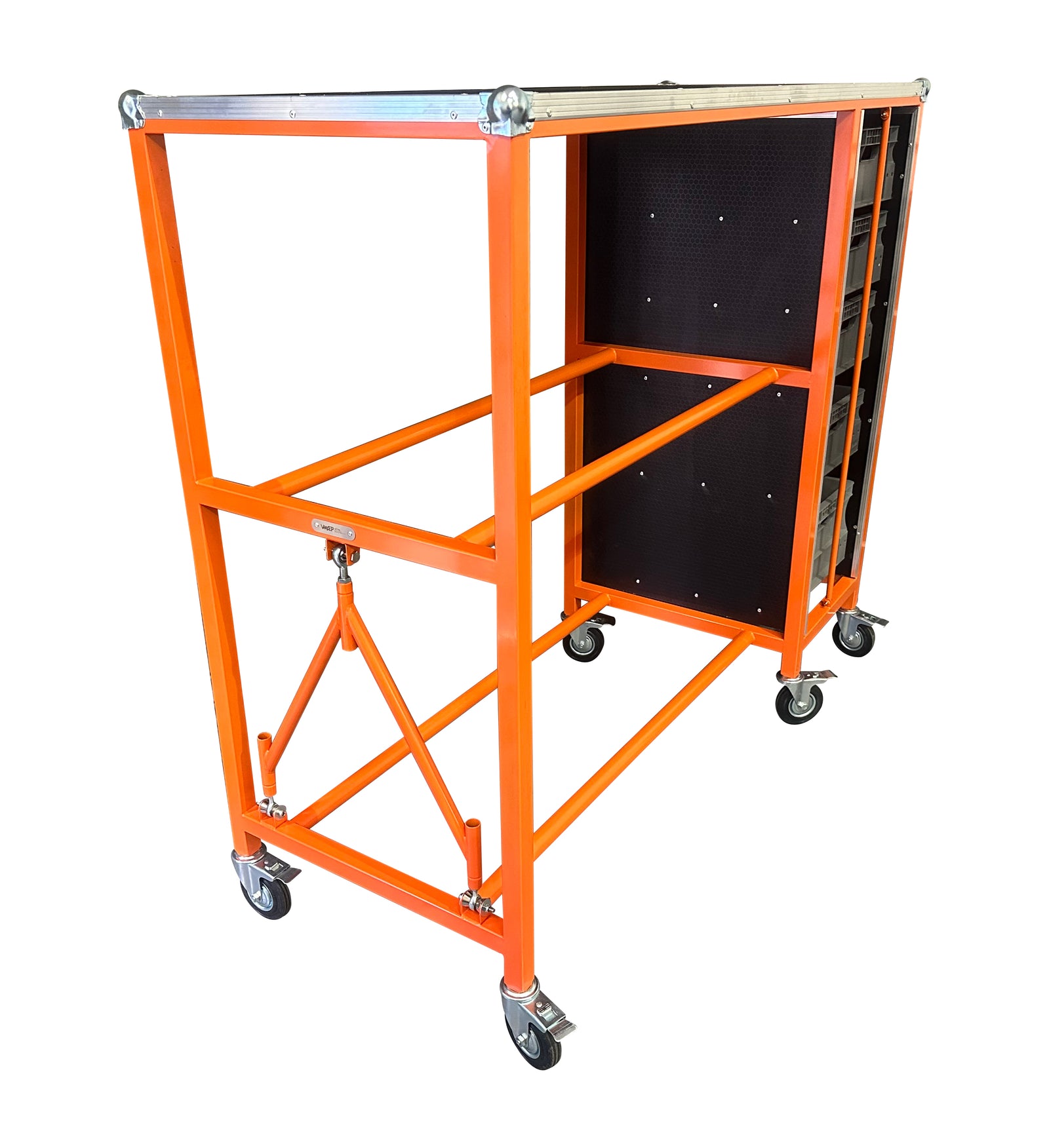 Two Tier Tyre Rack With Tow Bar view 3