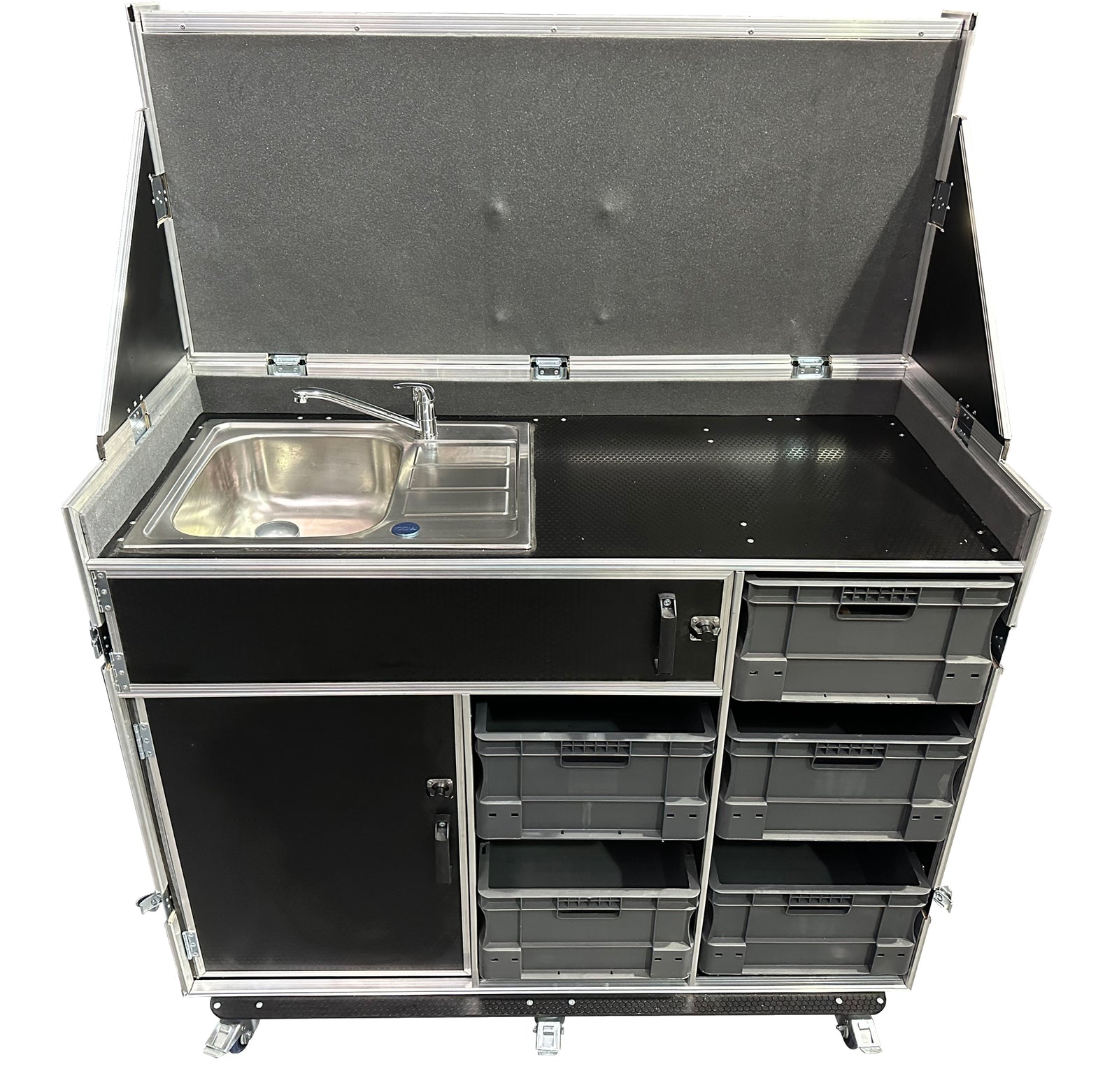 Hospitality Case With Sink, Water Boiler & TV - VME-HC13