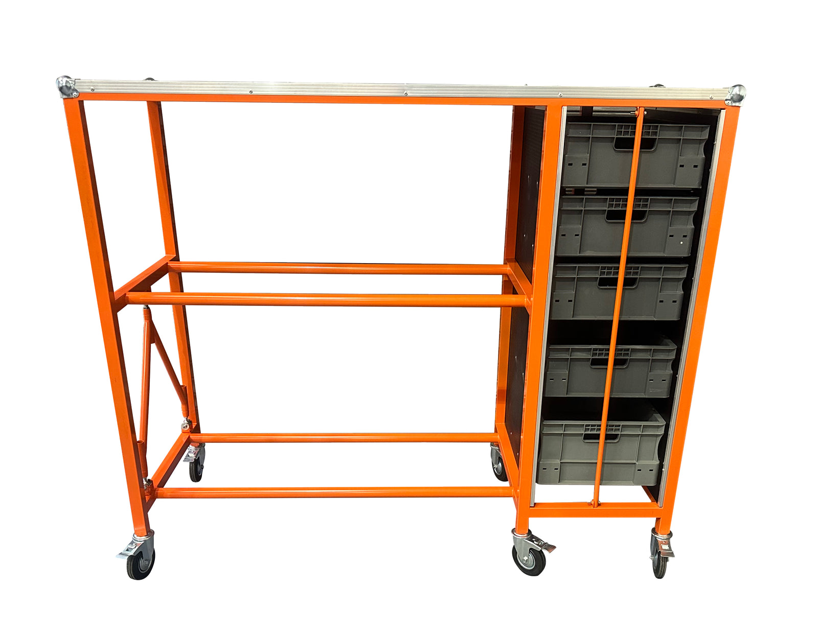 Two Tier Tyre Rack With Tow Bar view 2